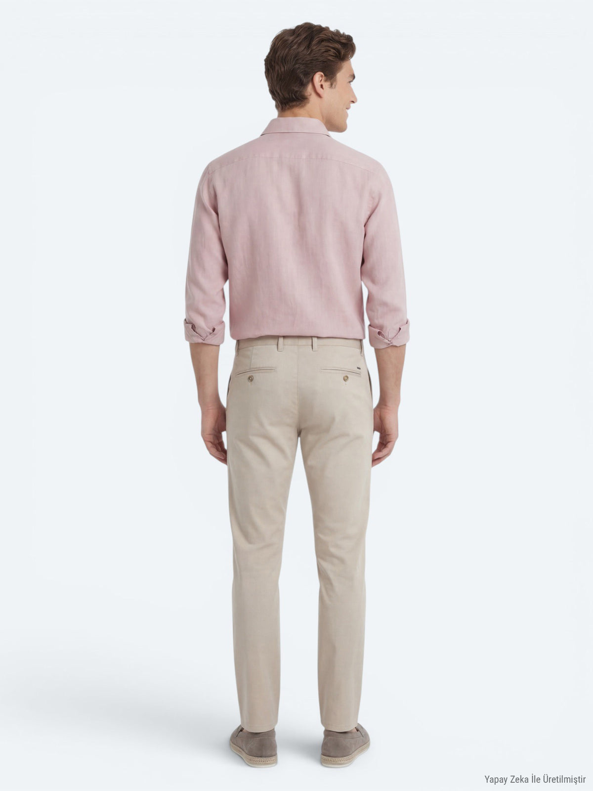 Pembe Düz Regular Fit Uzun Dokuma Casual Pamuk Karışımlı Gömlek