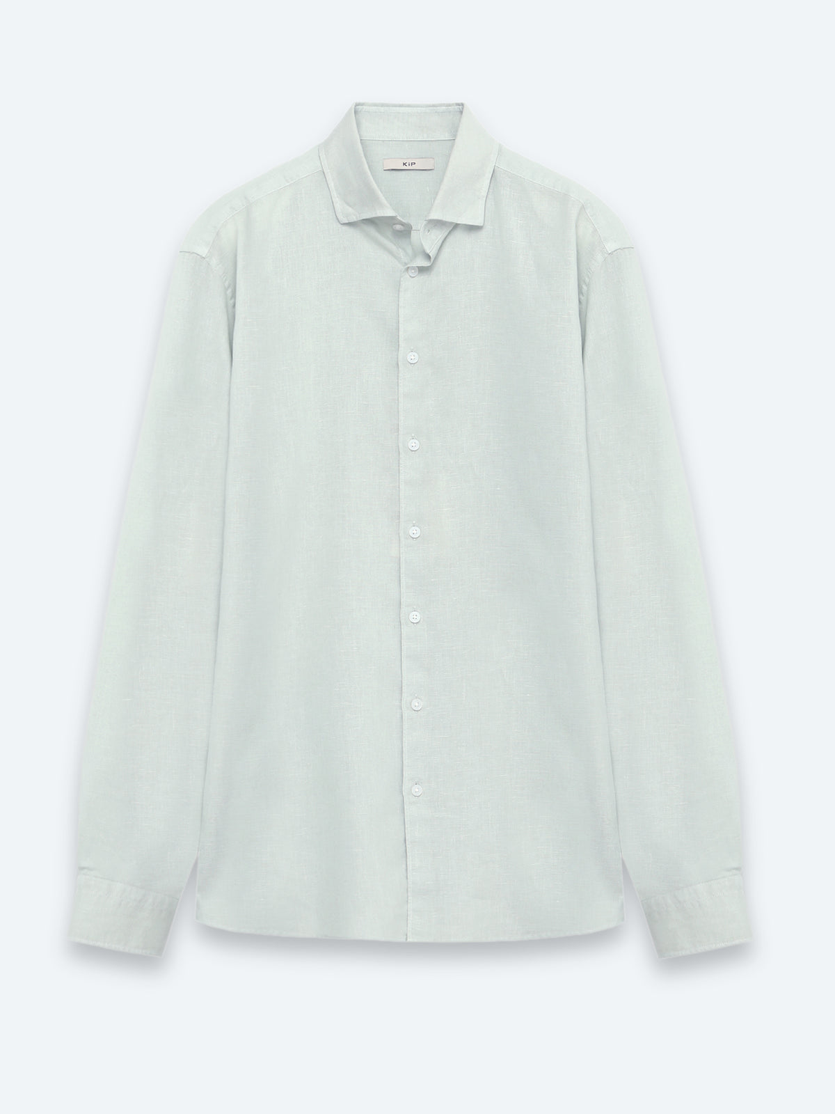 Mint Düz Regular Fit Uzun Dokuma Casual Pamuk Karışımlı Gömlek