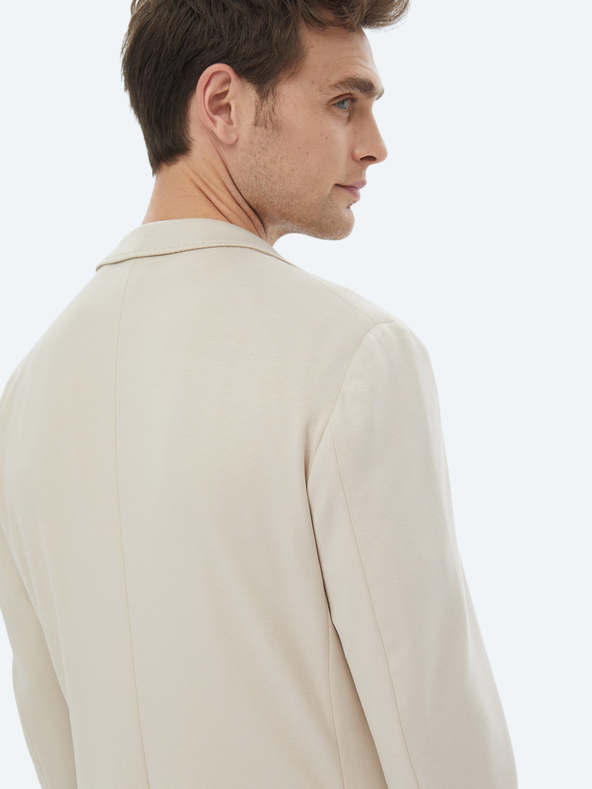 Vizon Düz Modern Fit Örme Takım Elbise