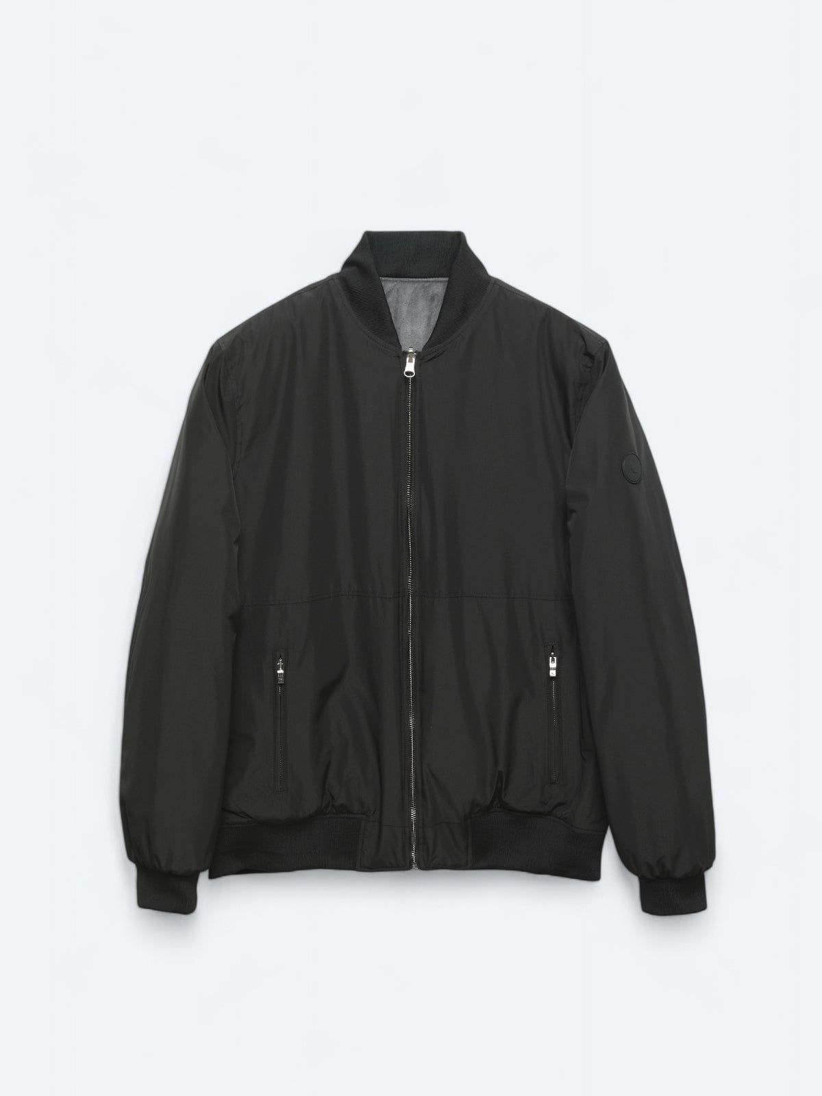 Antrasit Regular Fit Dik Yaka Casual Dokuma Mont