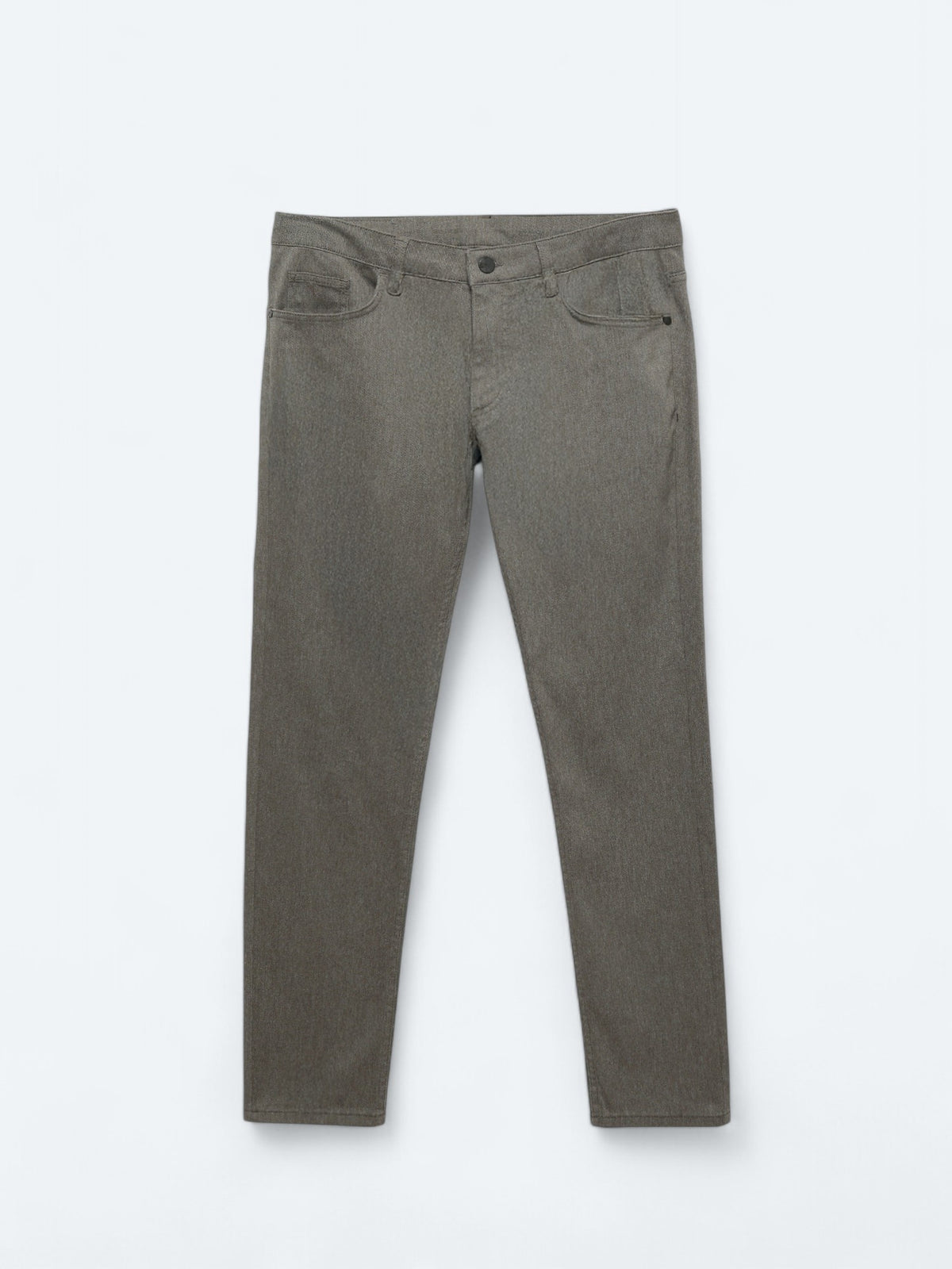 Açık Kahve Dokuma Slim Fit Casual Pamuk Karışımlı Pantolon