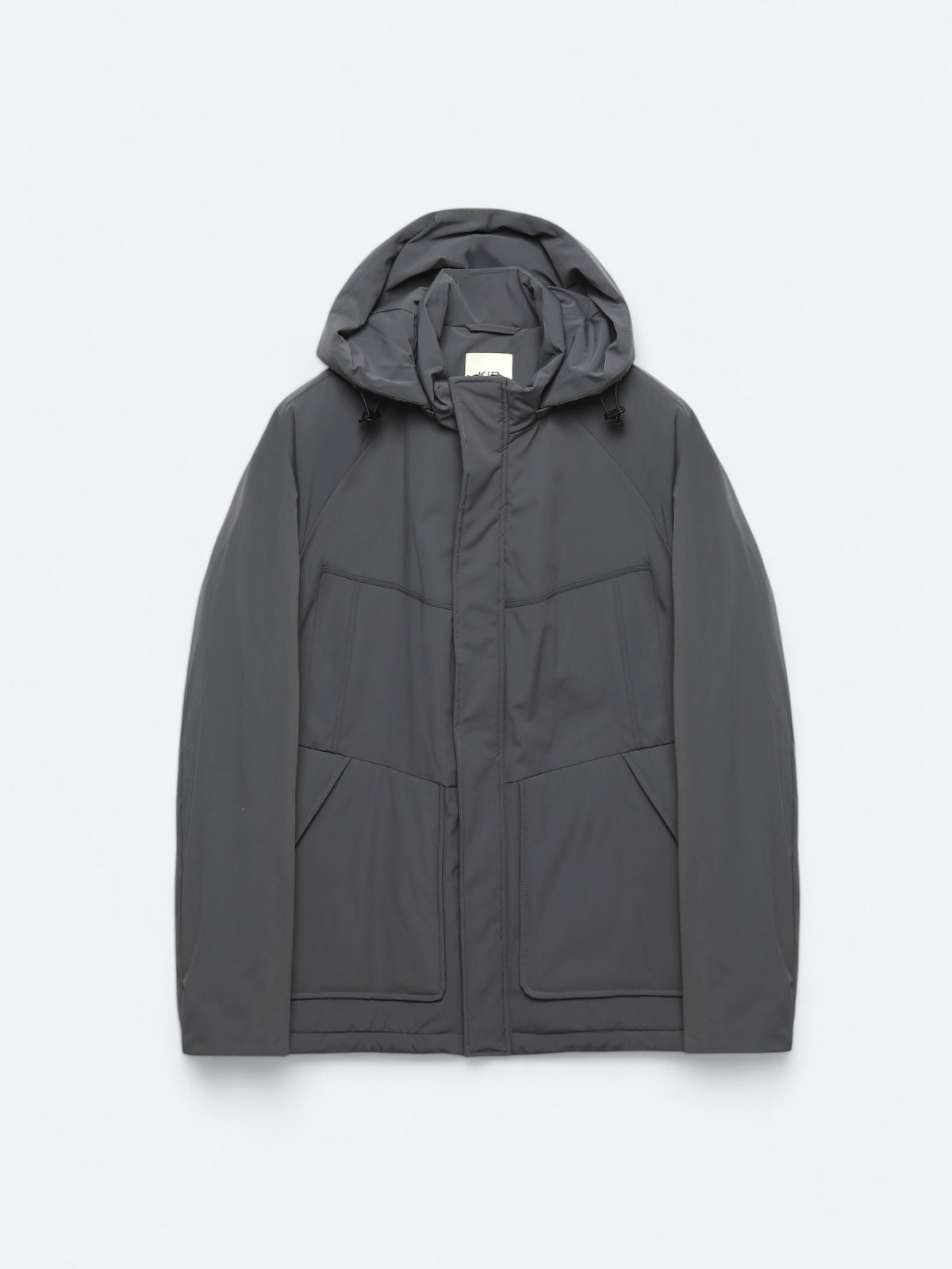 Gri Regular Fit Casual Dokuma Mont
