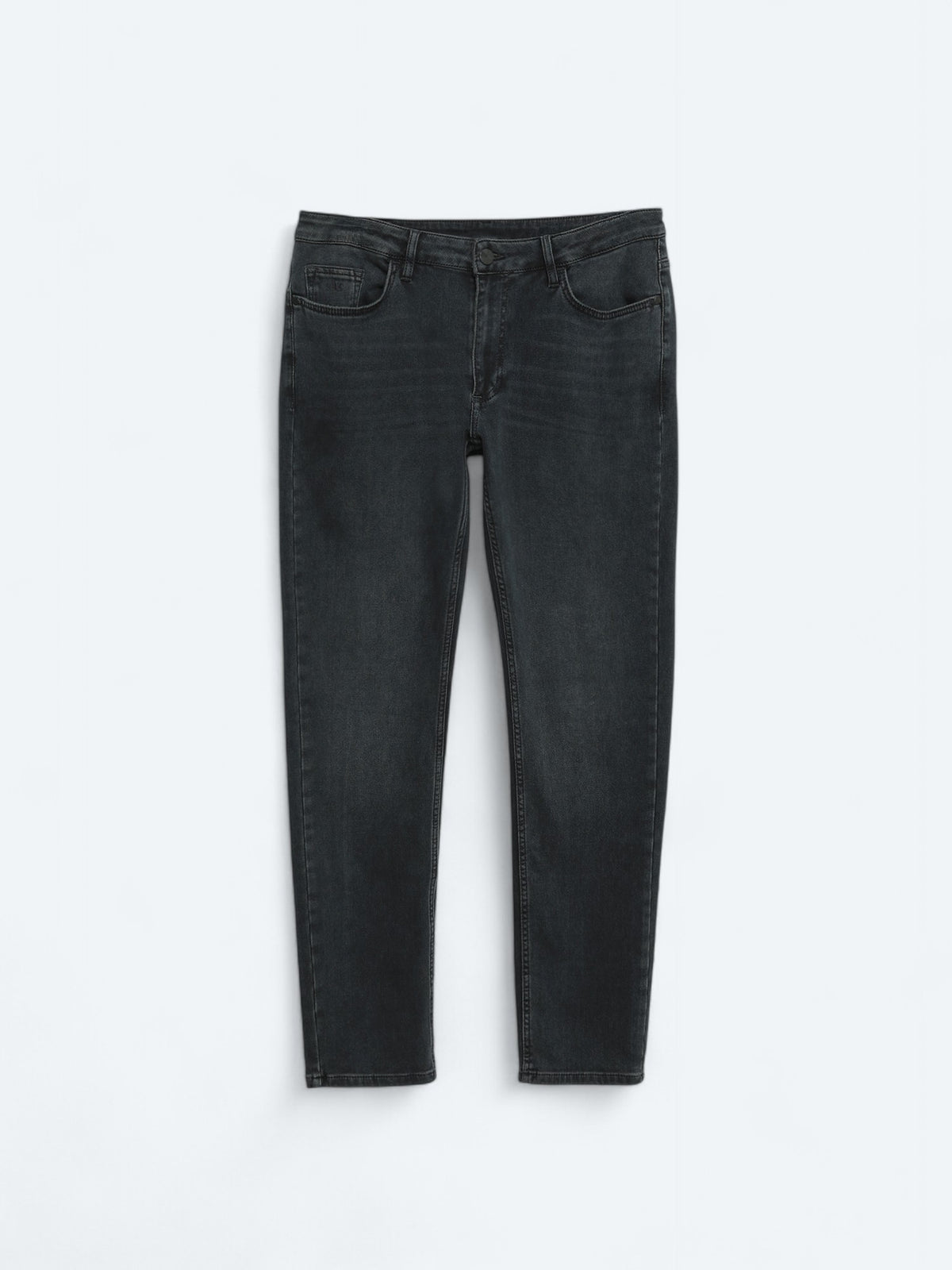 Lacivert Slim Fit Denim Pamuk Karışımlı Pantolon