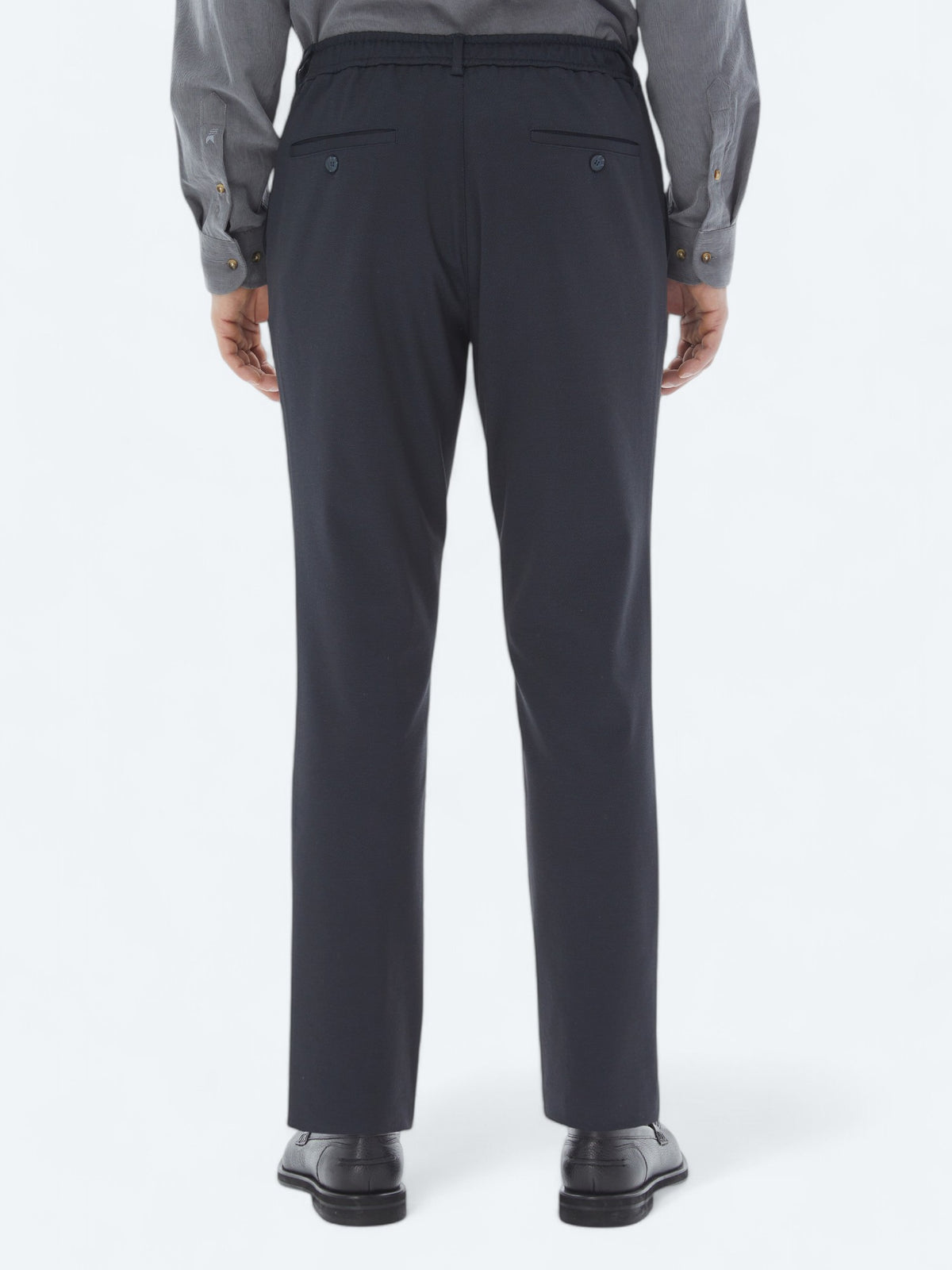 Lacivert Örme Jogging Fit Casual Pantolon