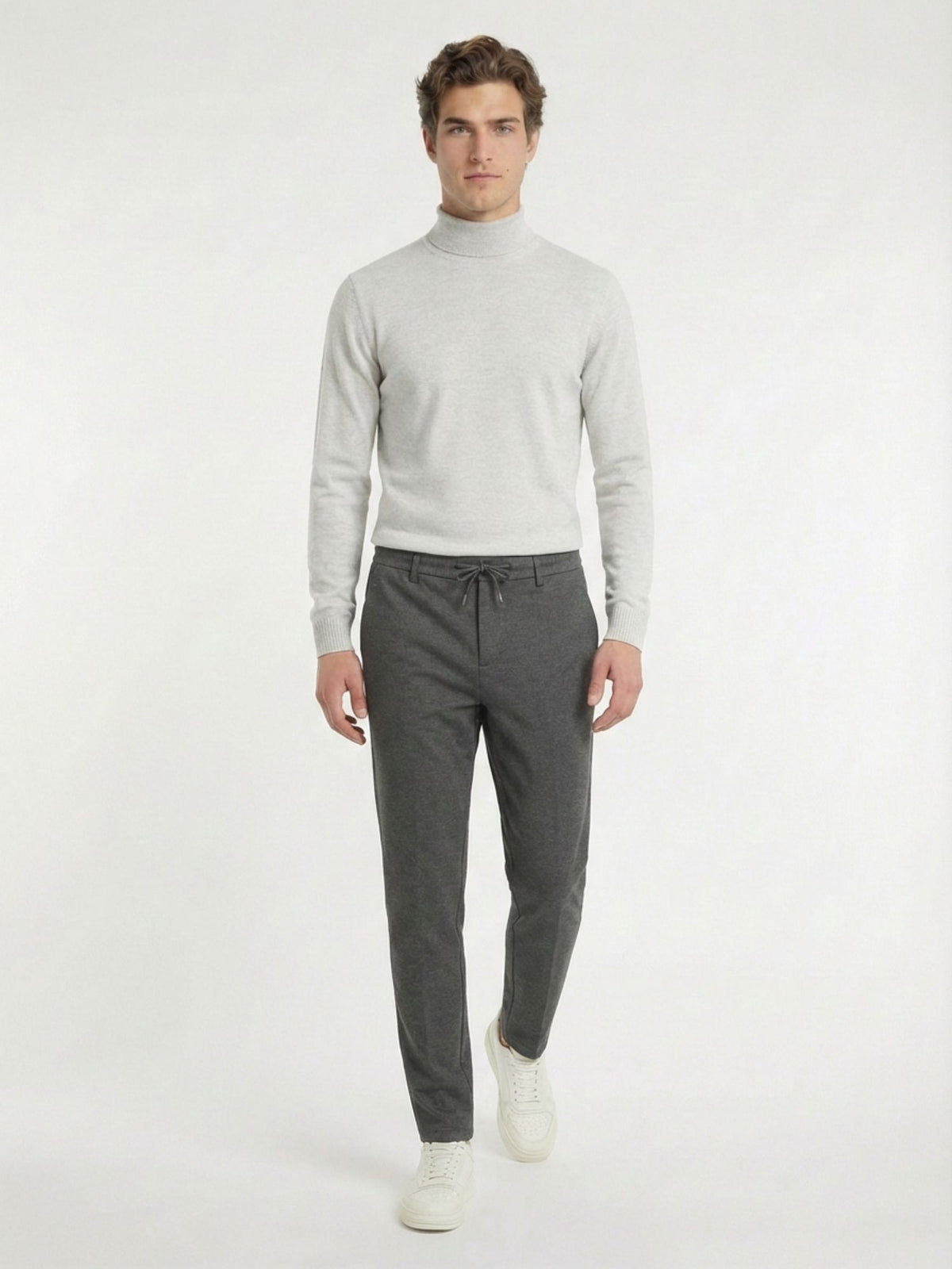 Antrasit Örme Jogging Fit Casual Pantolon