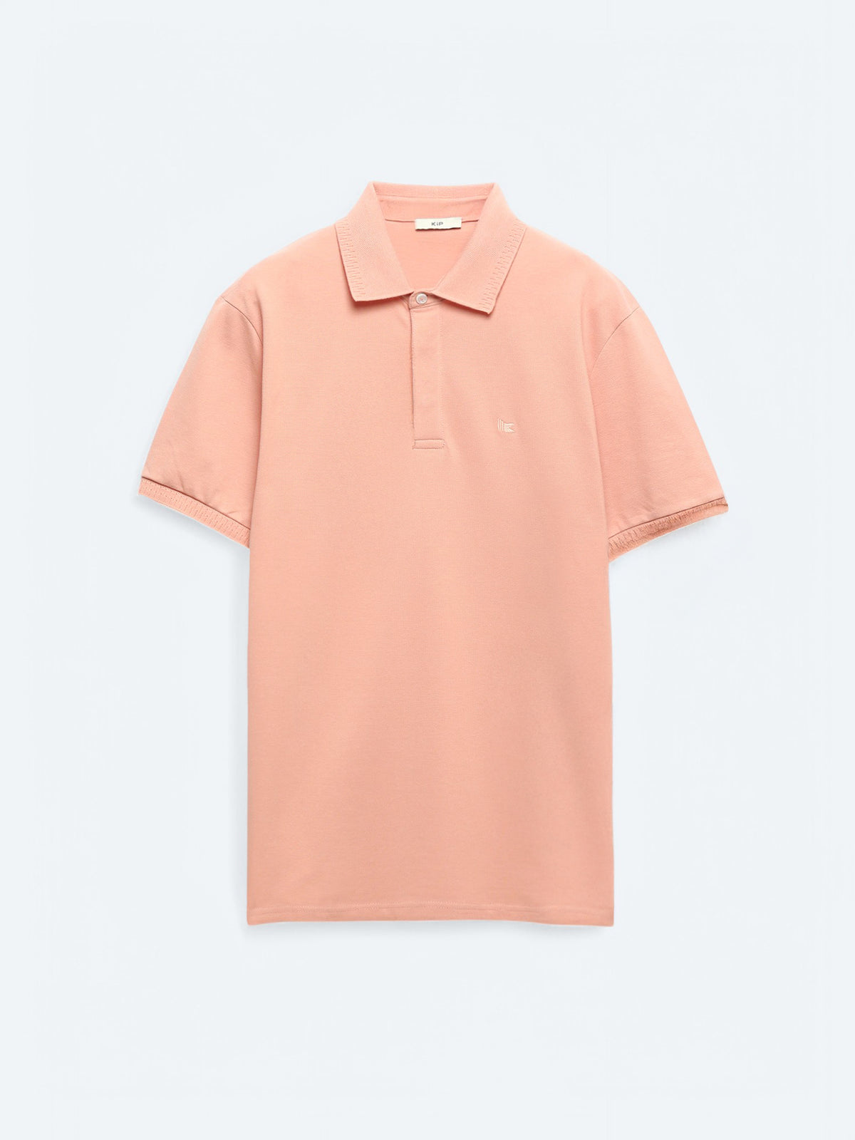 Somon Düz Polo Yaka %100 Pamuk T-Shirt