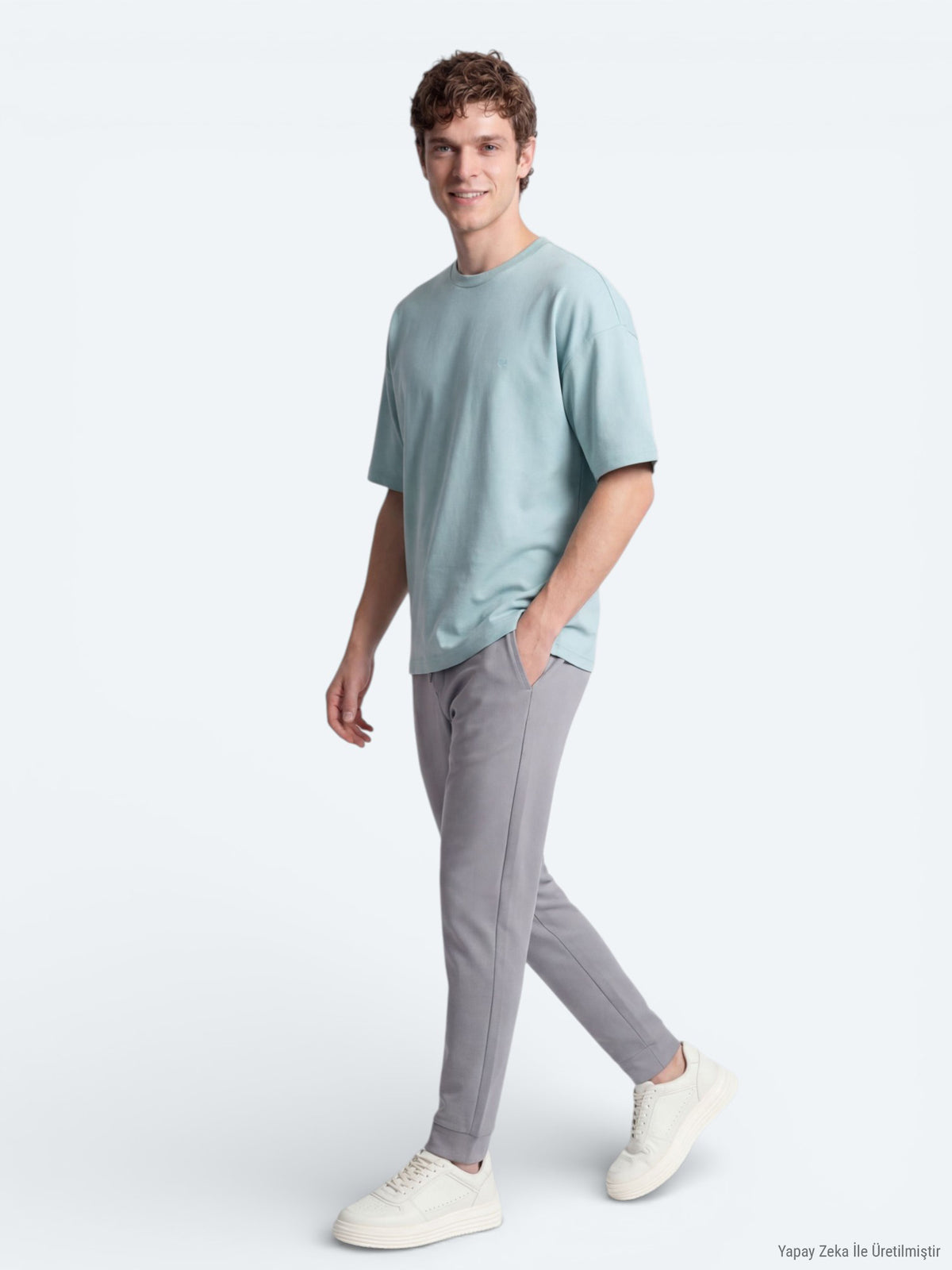 Mint Düz T-Shirt