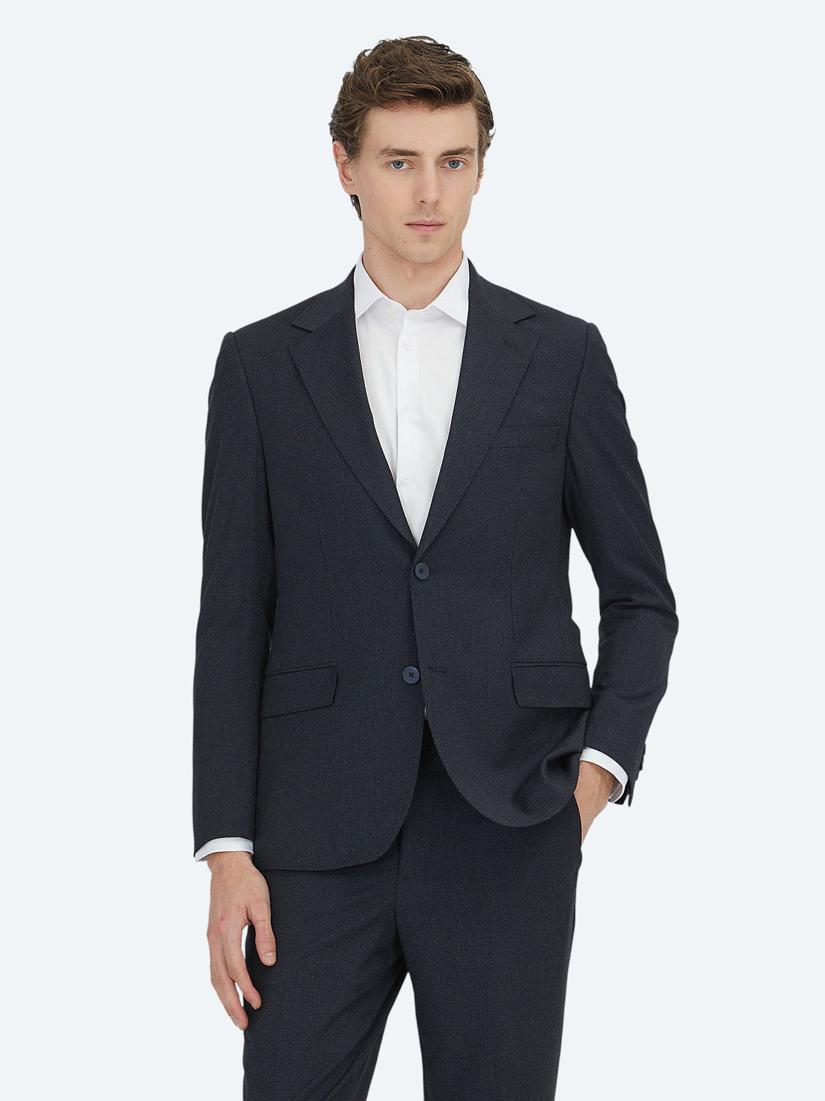 Lacivert Mikro Modern Fit Takım Elbise