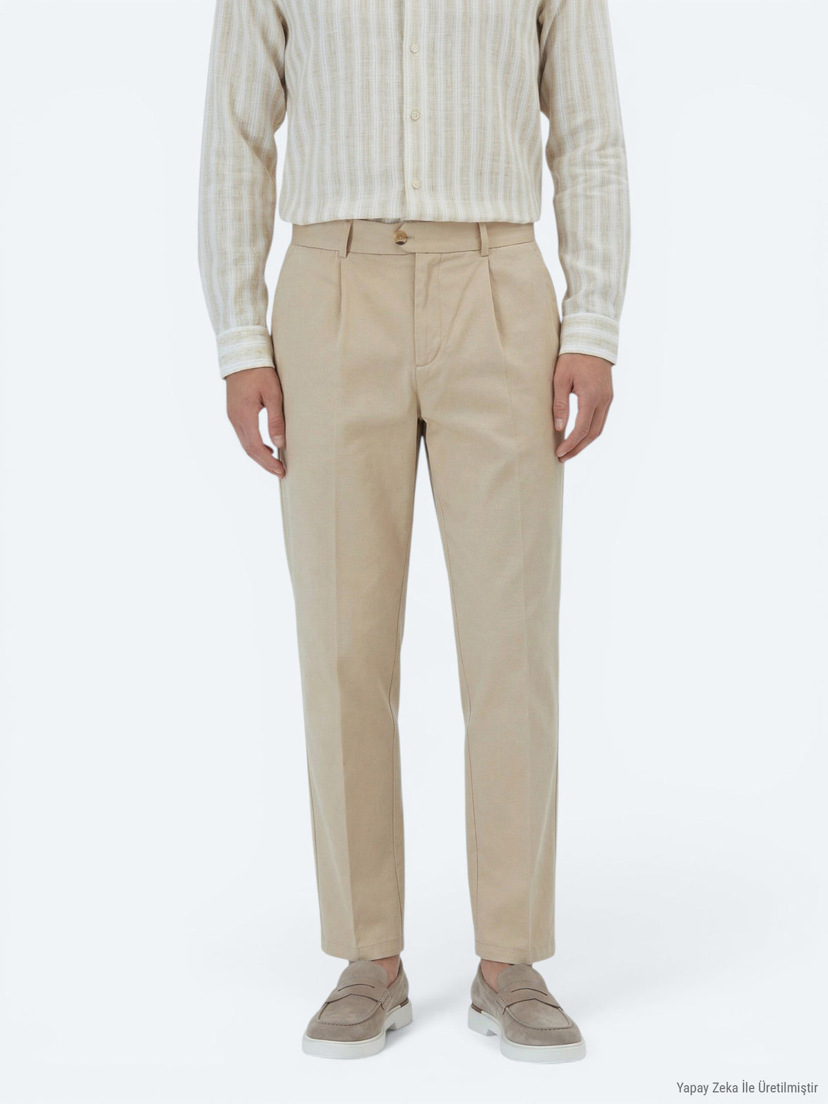 Deve Tüyü Dokuma Loose Fit Casual Pantolon