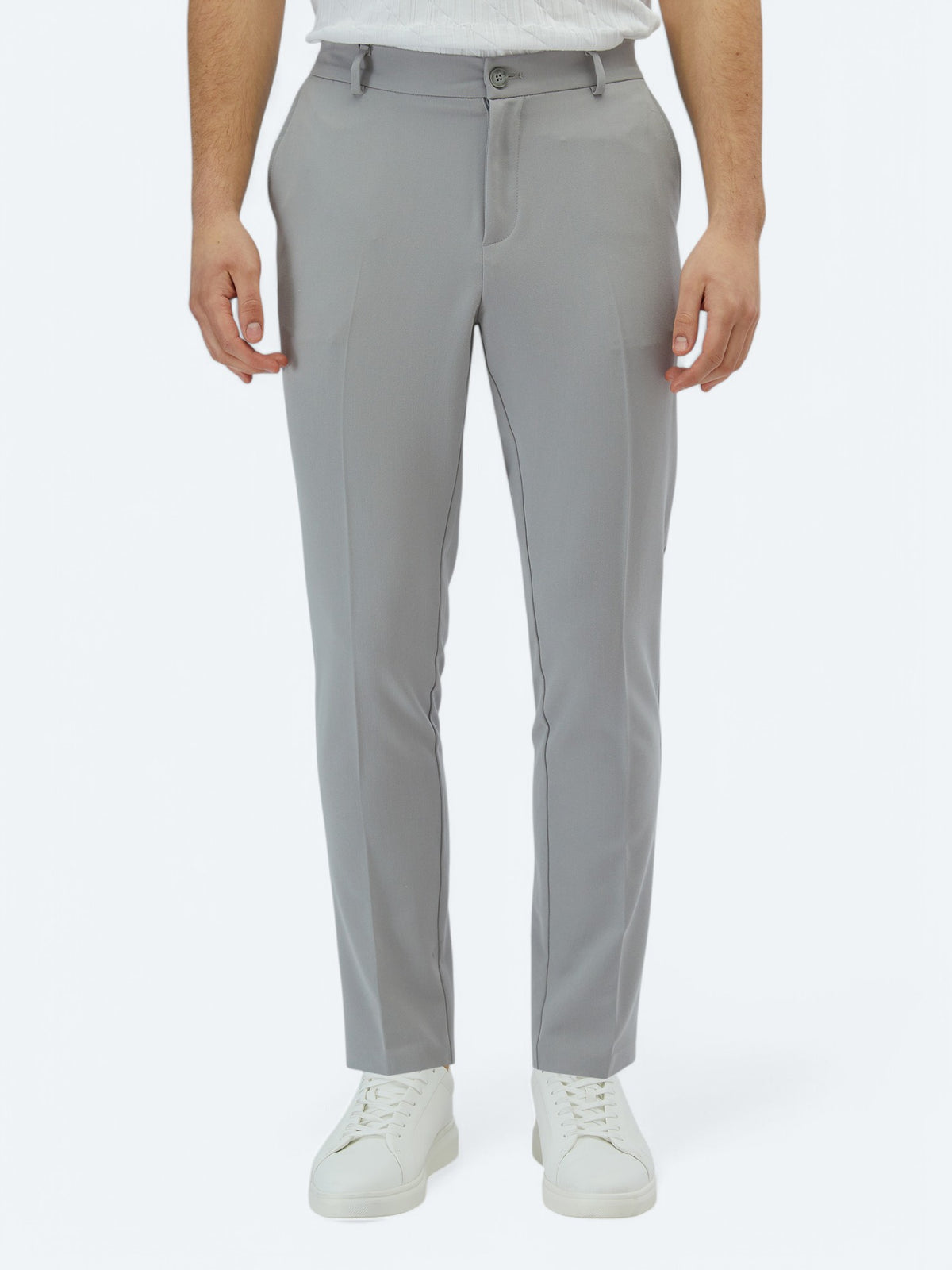 Gri Dokuma Jogging Fit Casual Pantolon