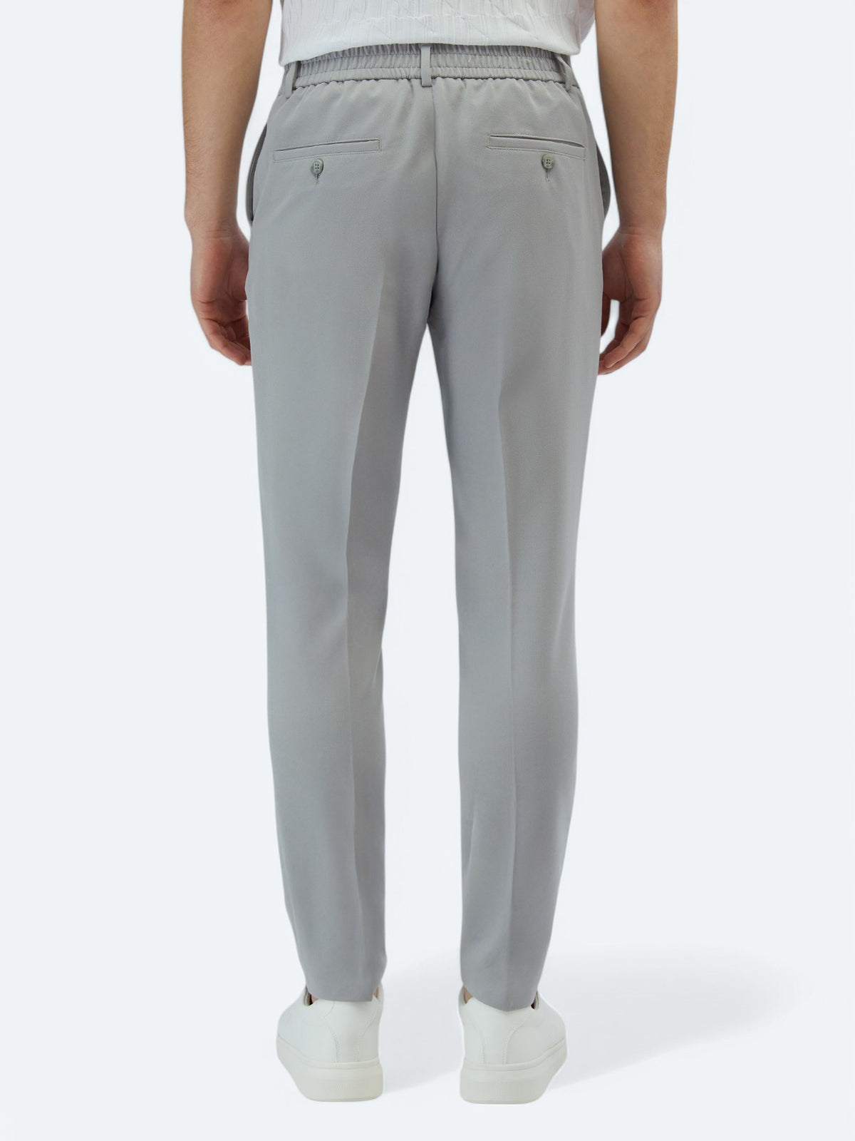 Gri Dokuma Jogging Fit Casual Pantolon