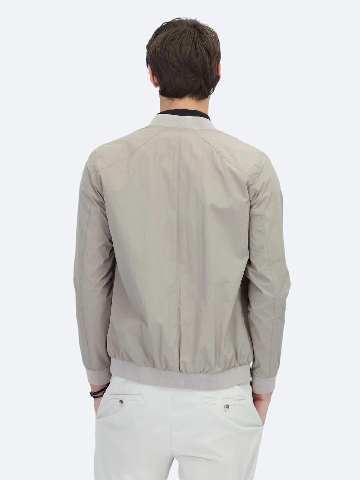 Vizon Regular Fit Dik Yaka Casual Dokuma Mont