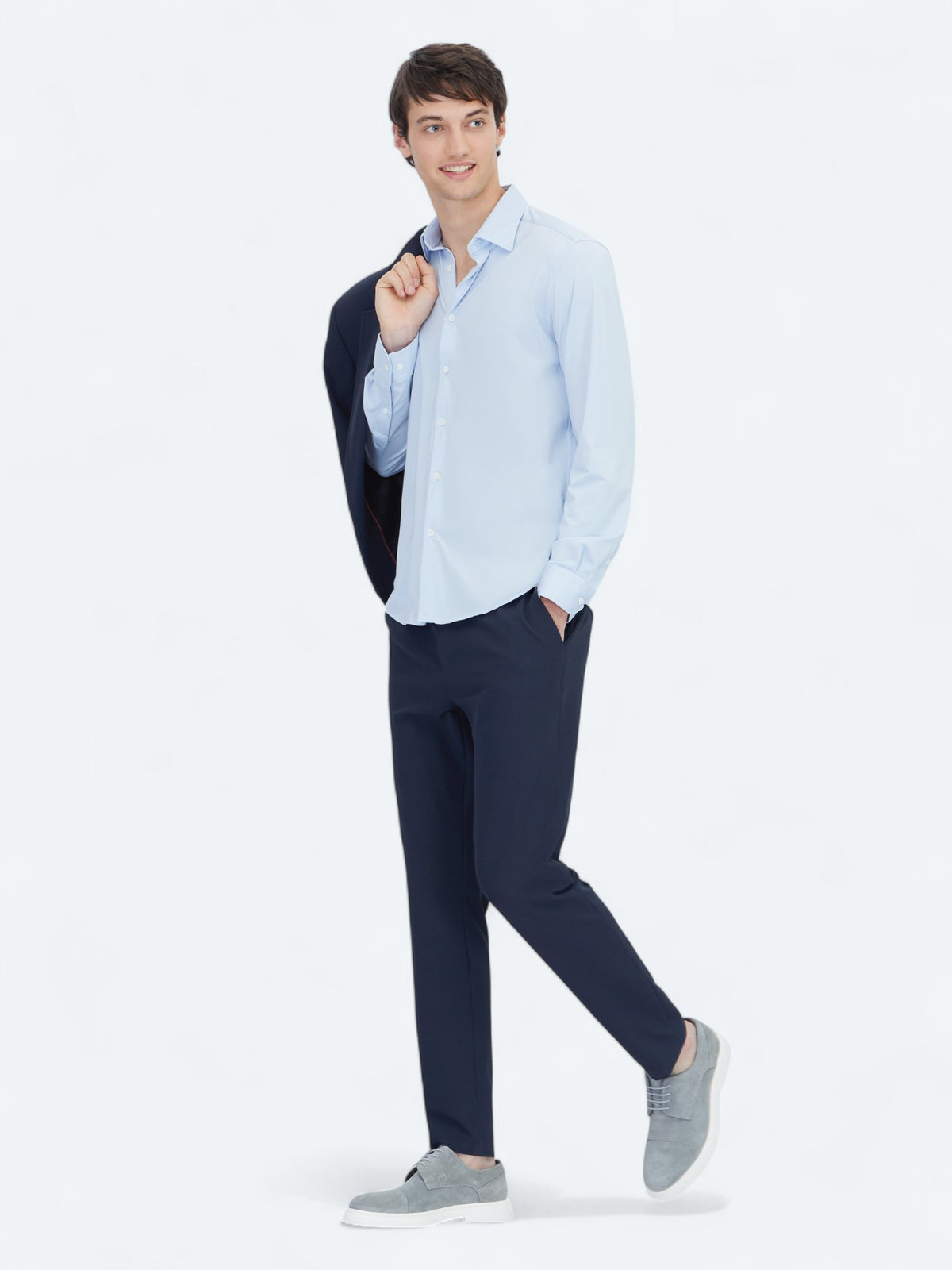 Mavi Regular Fit Uzun Casual Gömlek