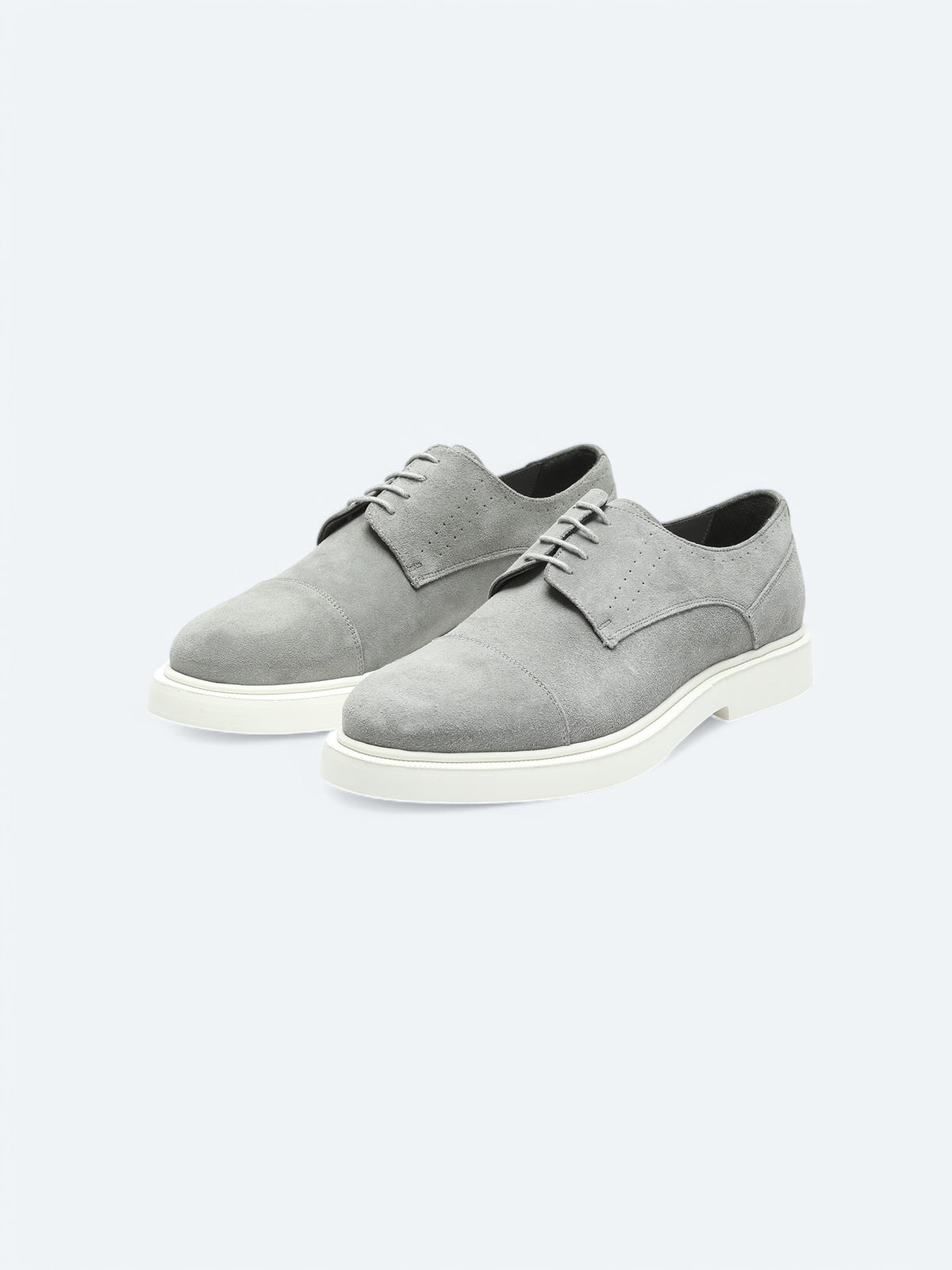 Gri Süet Smart Casual Ayakkabı