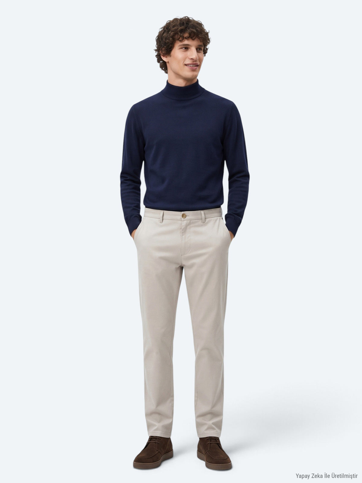 Bej Dokuma Jogging Fit Çevre Dostu Casual Pantolon