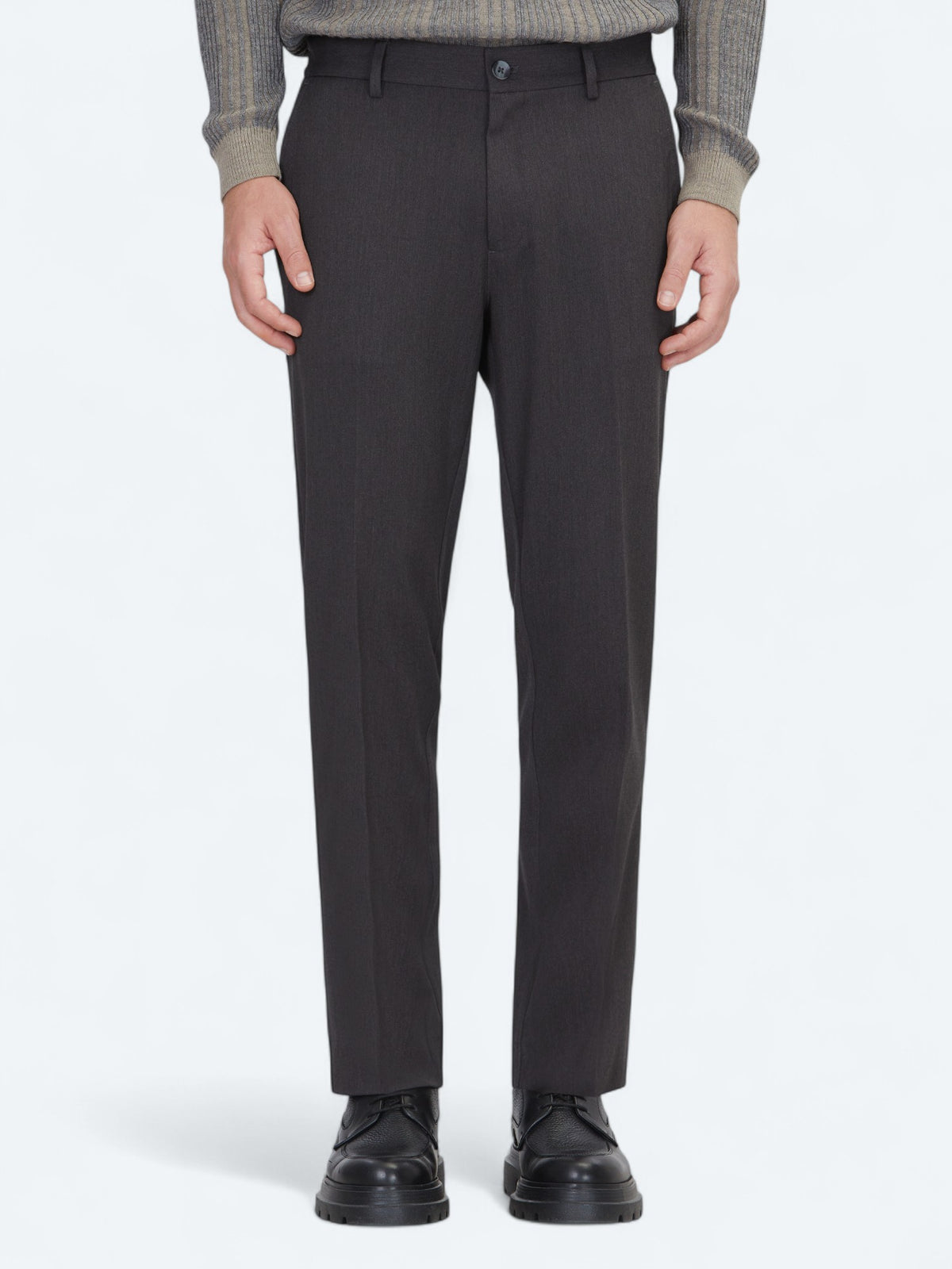 Antrasit Dokuma Jogging Fit Çevre Dostu Casual Pantolon