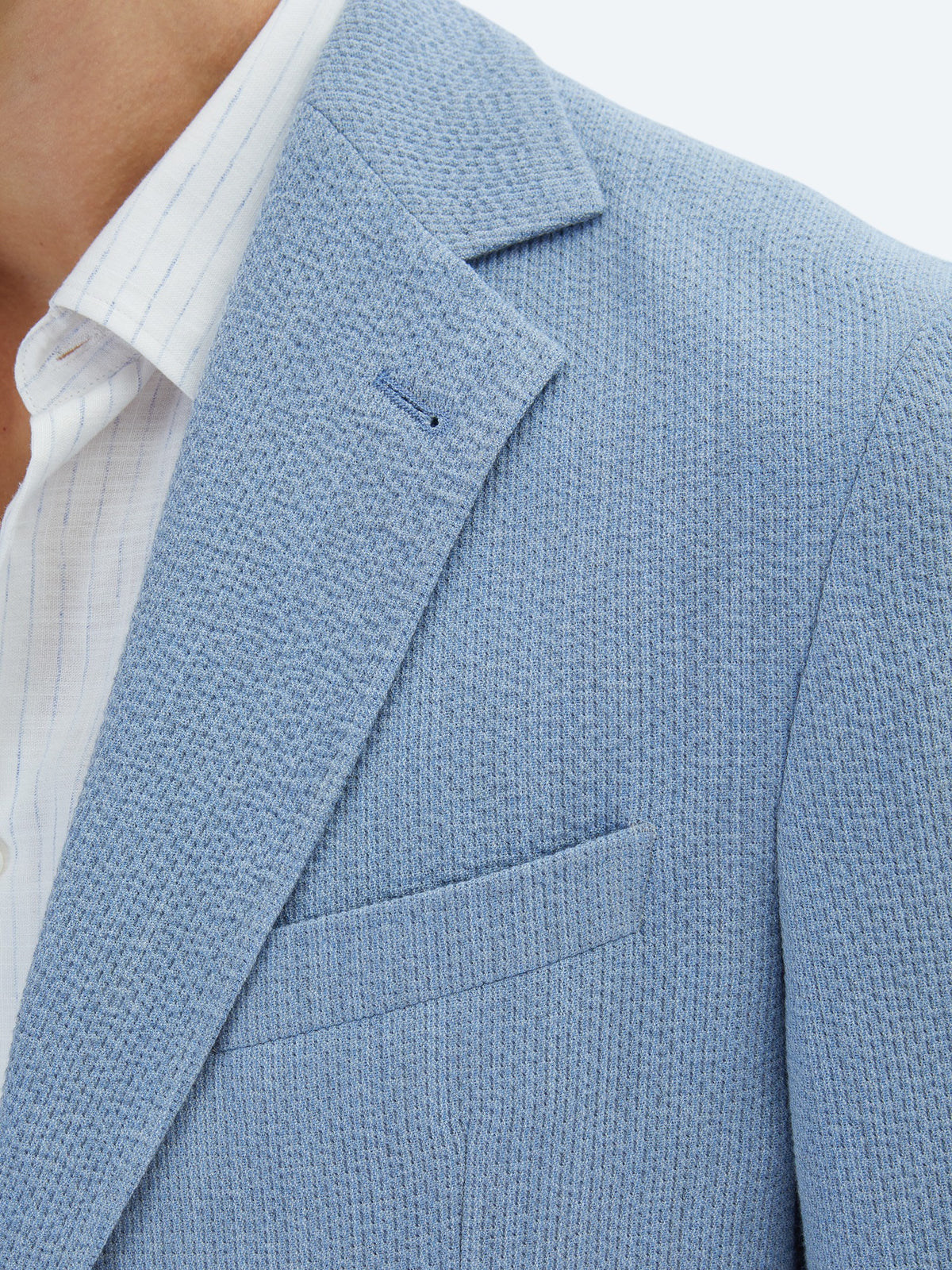 Mavi Desenli Modern Fit Ceket