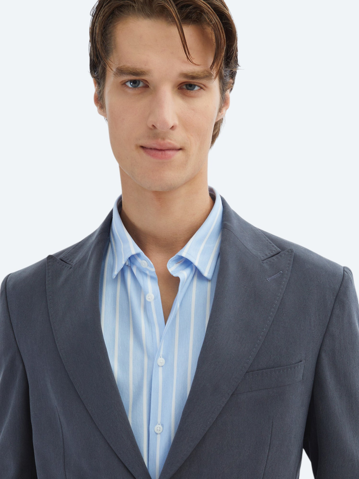 Antrasit Düz Modern Fit Takım Elbise