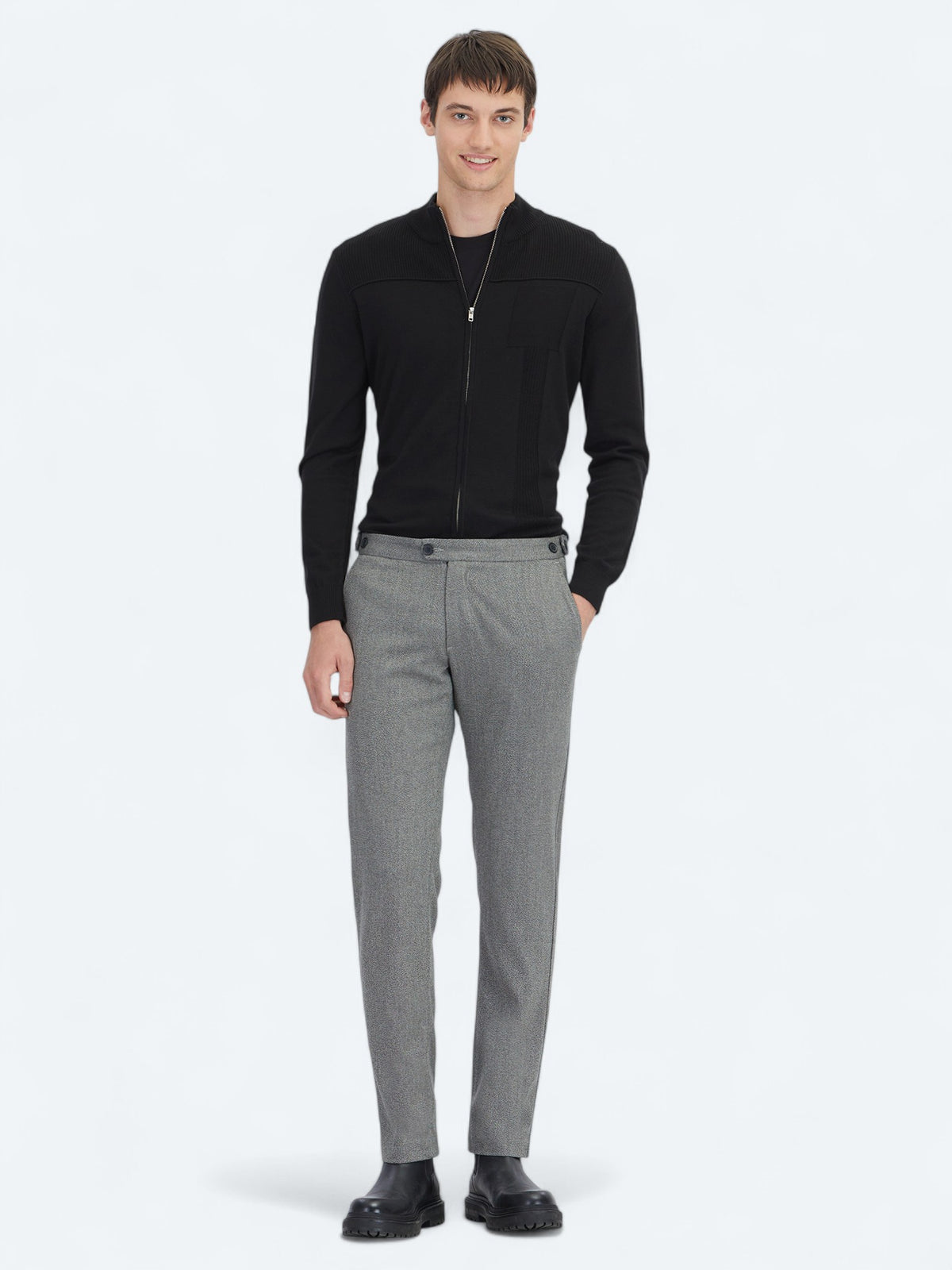 Antrasit Dokuma Regular Fit Casual Pantolon