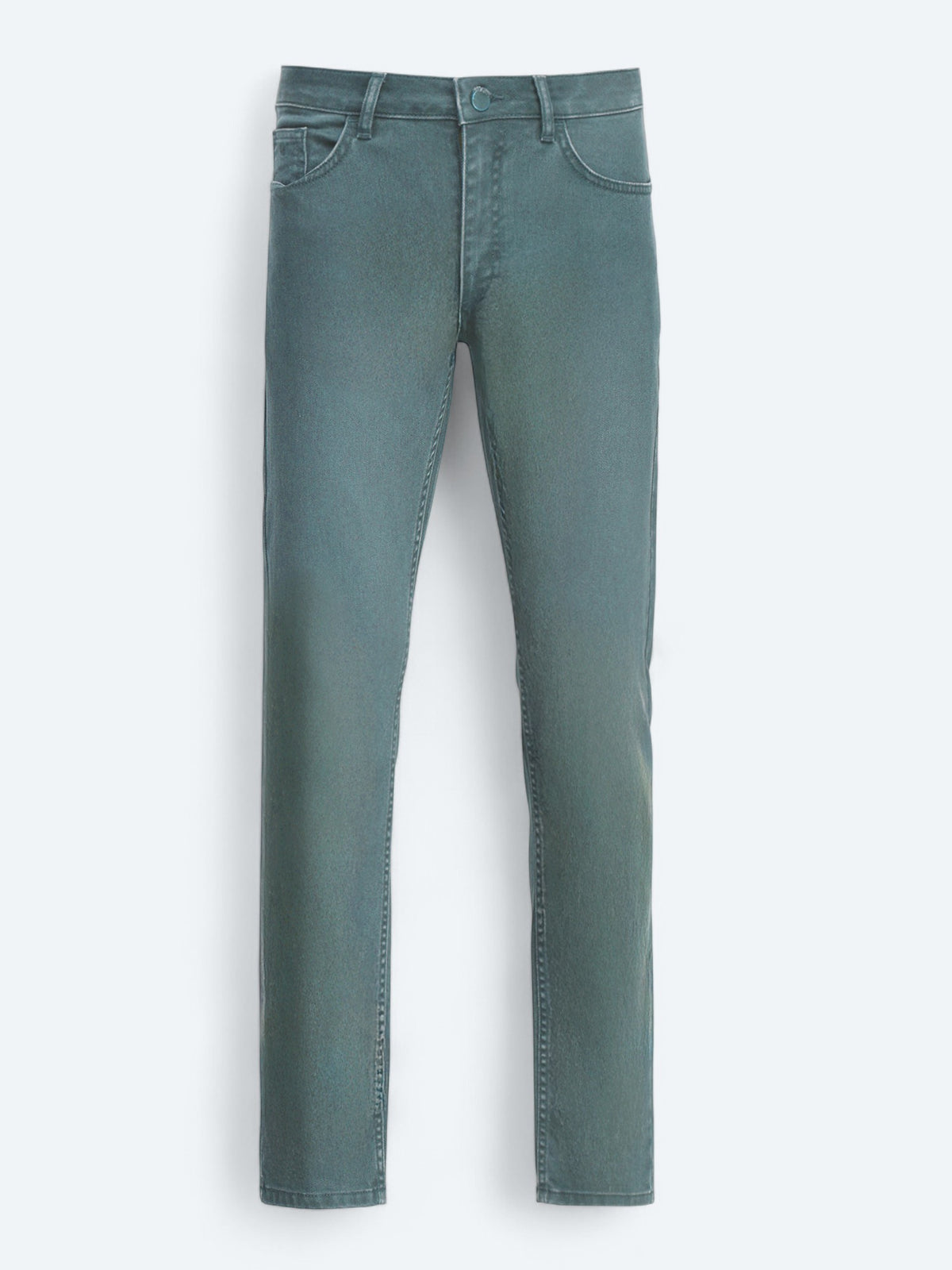 Haki Slim Fit Denim Pamuk Karışımlı Pantolon