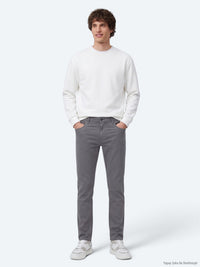 Antrasit Dokuma Slim Fit Casual Pamuk Karışımlı Pantolon