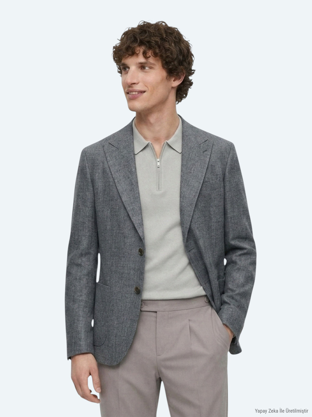 Mint Modern Fit Keten Karışımlı Ceket