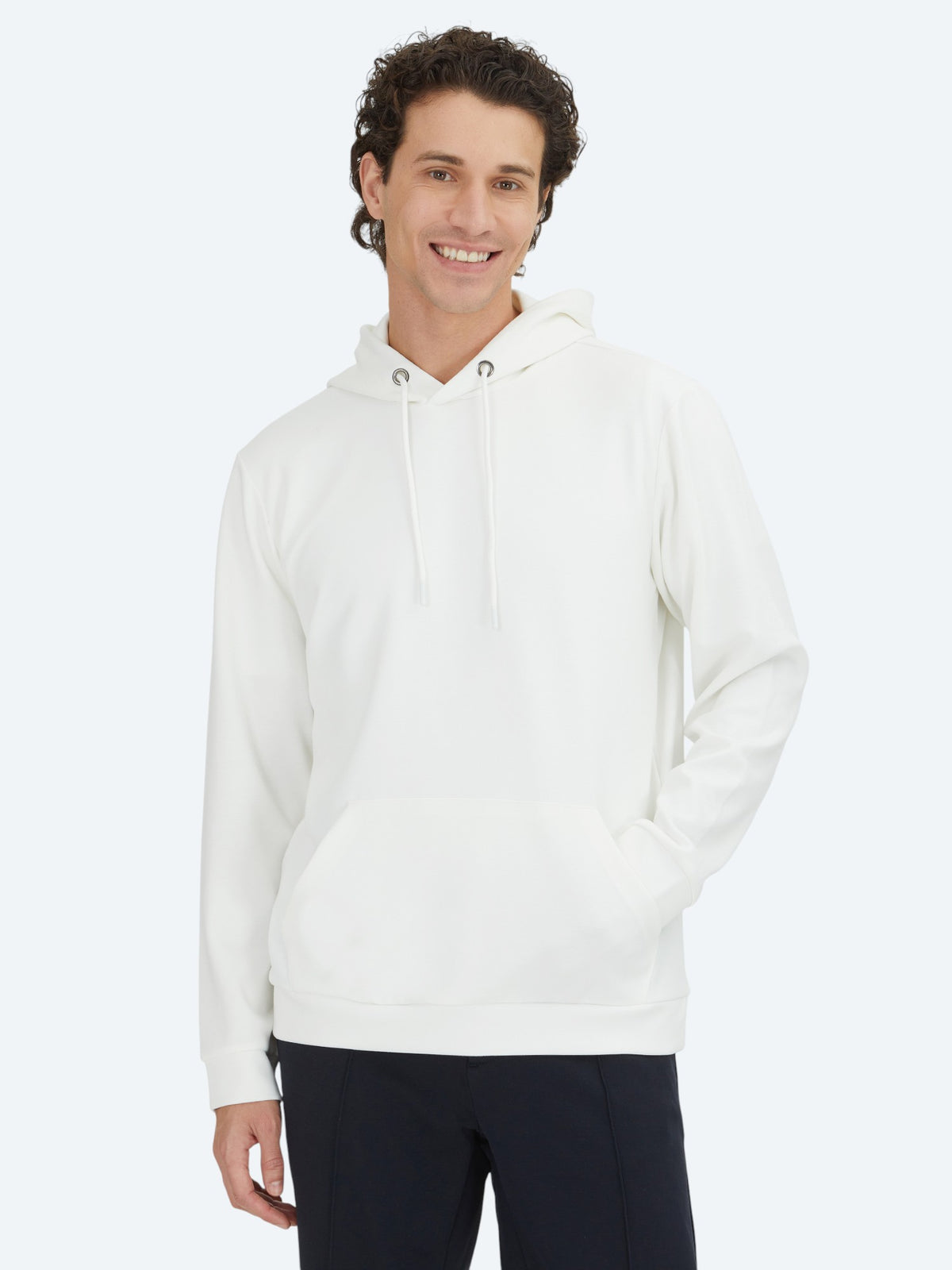 Ekru Kapüşonlu Sweatshirt