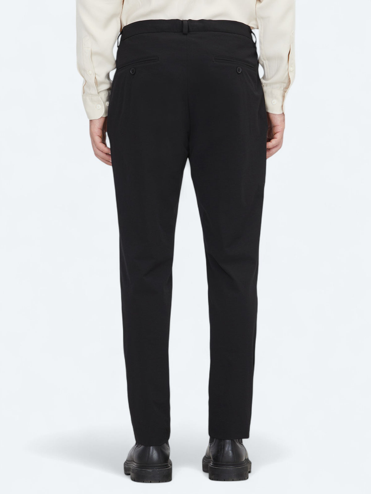 Siyah Dokuma Jogging Fit Casual Pantolon
