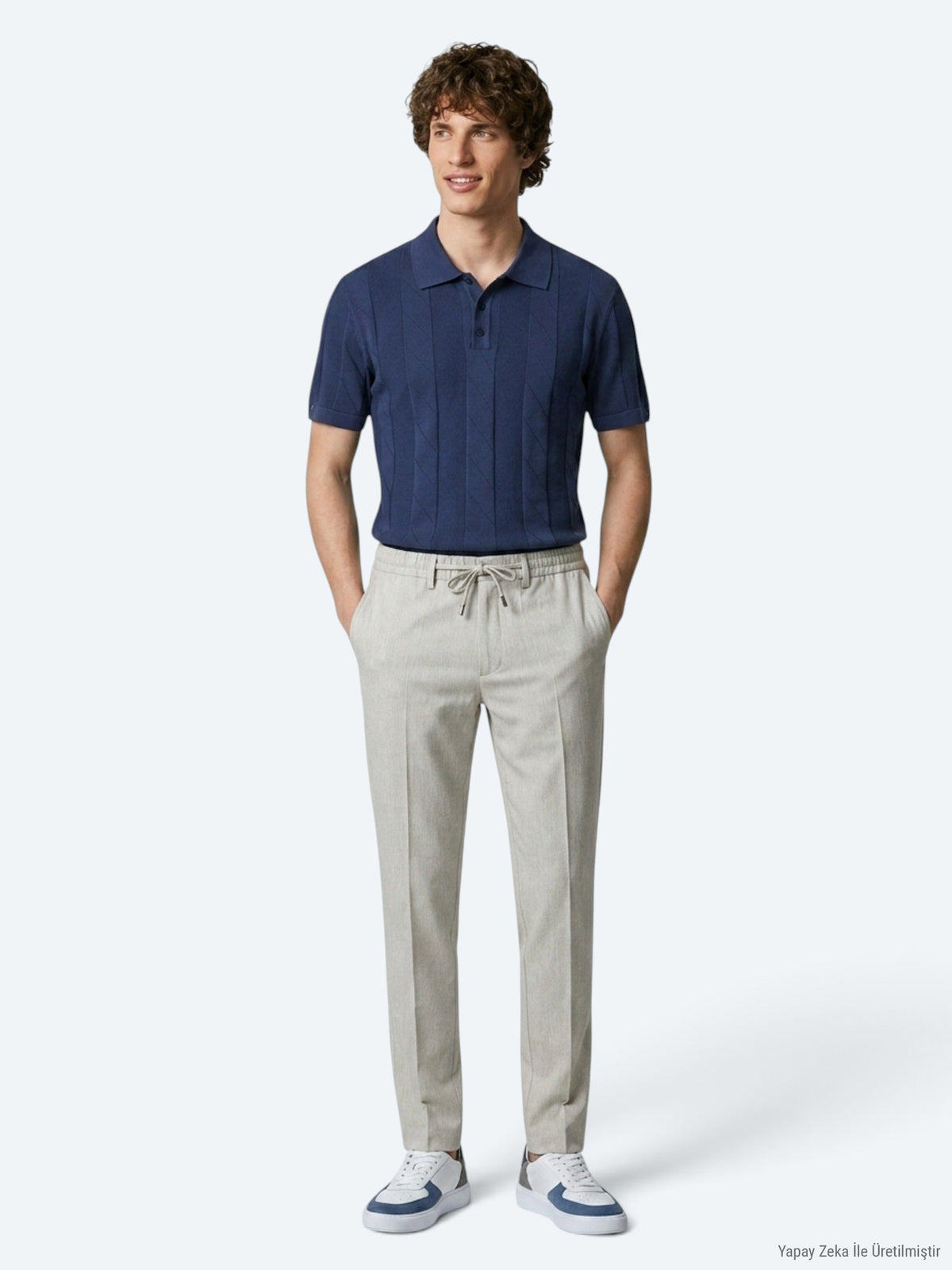 Koyu Bej Düz Dokuma Jogging Fit Casual Pantolon