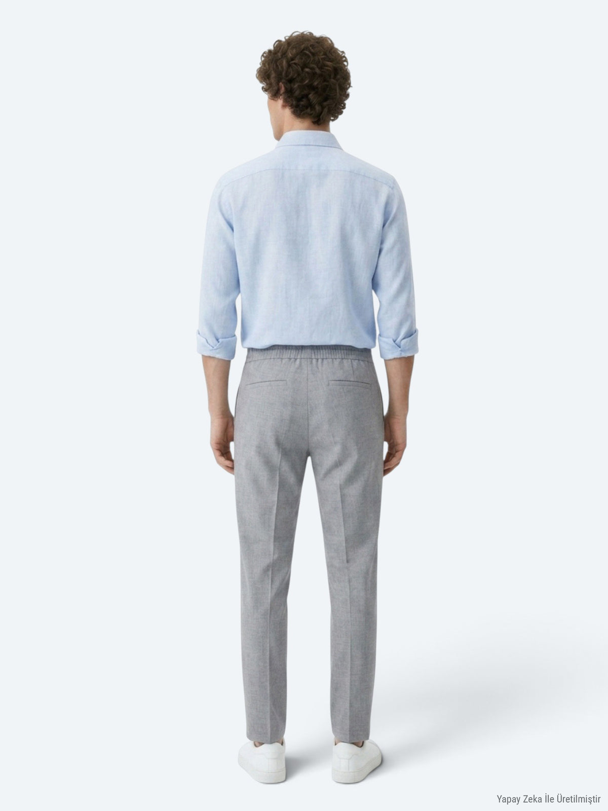 Antrasit Düz Dokuma Jogging Fit Casual Pantolon