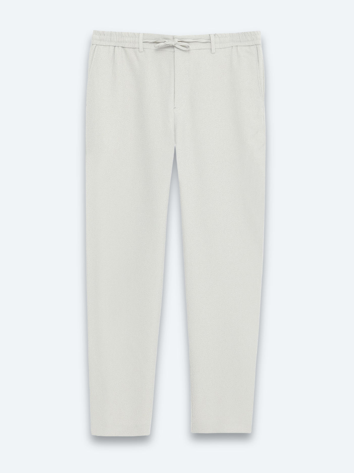 Bej Çizgili Dokuma Jogging Fit Casual Pantolon