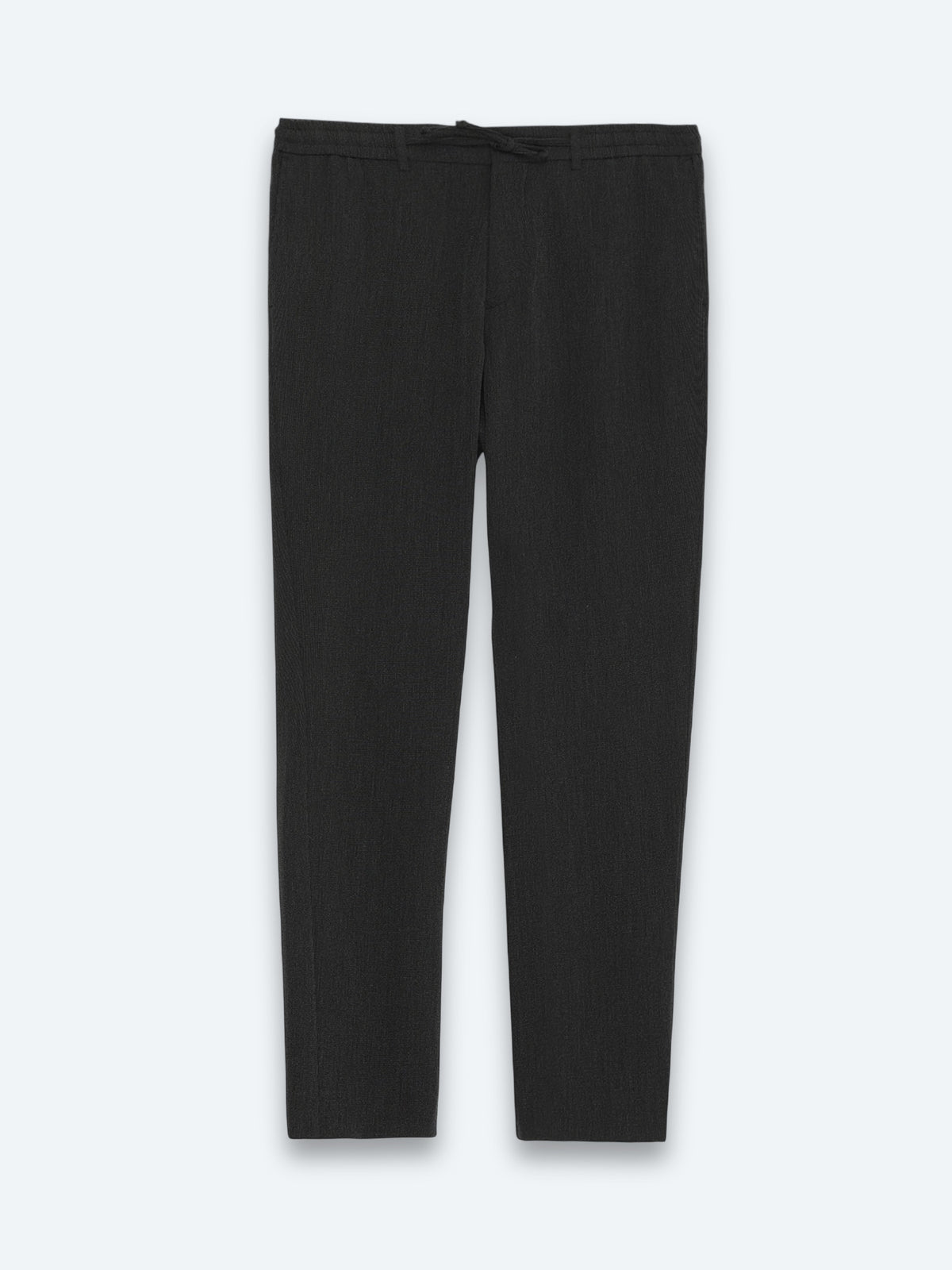 Siyah Çizgili Dokuma Jogging Fit Casual Pantolon