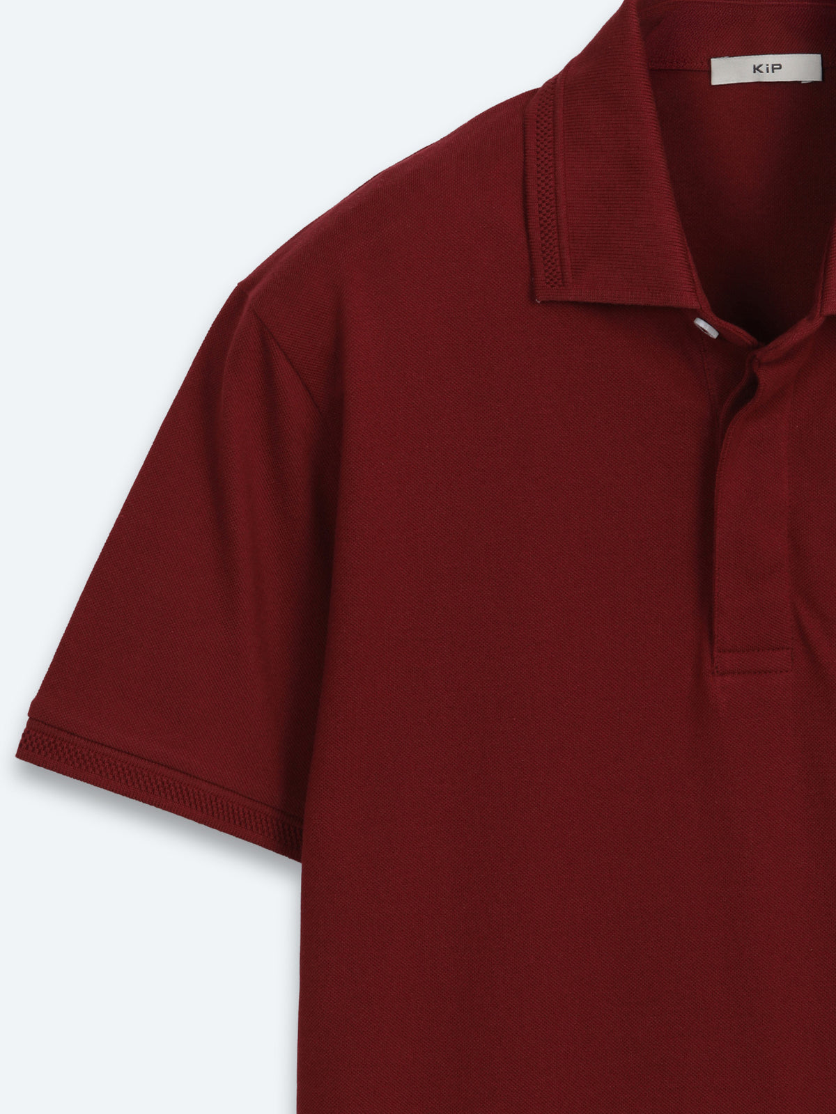 Bordo Düz %100 Pamuk T-Shirt