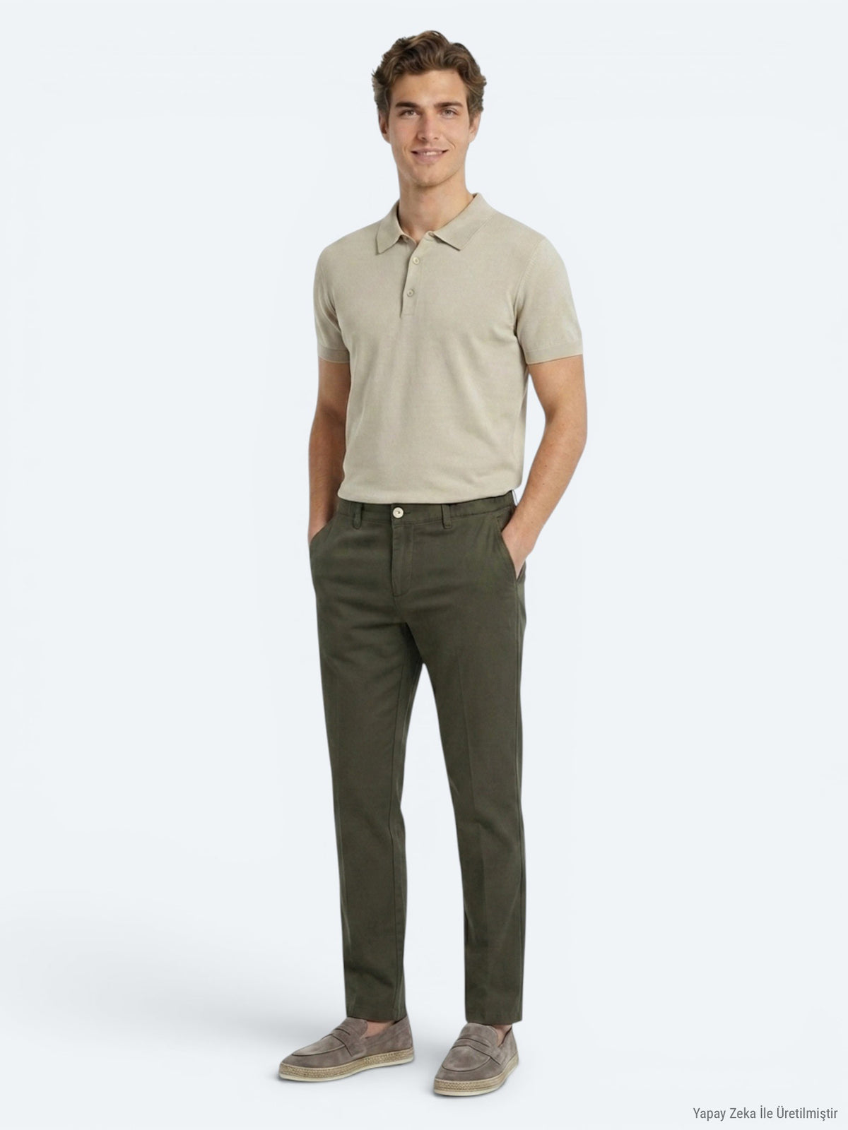 Haki Kumaş Jogging Fit Casual Pantolon