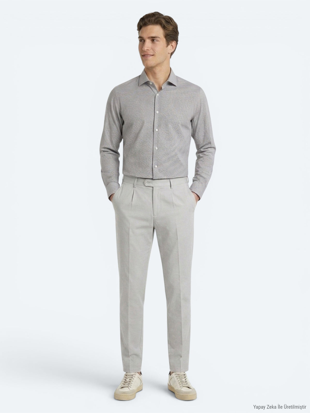 Taş Kumaş Relaxed Fit Casual Pamuk Karışımlı Pantolon