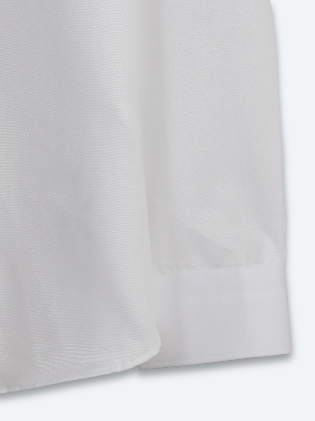 Beyaz Slim Fit Uzun Dokuma Klasik %100 Pamuk Gömlek