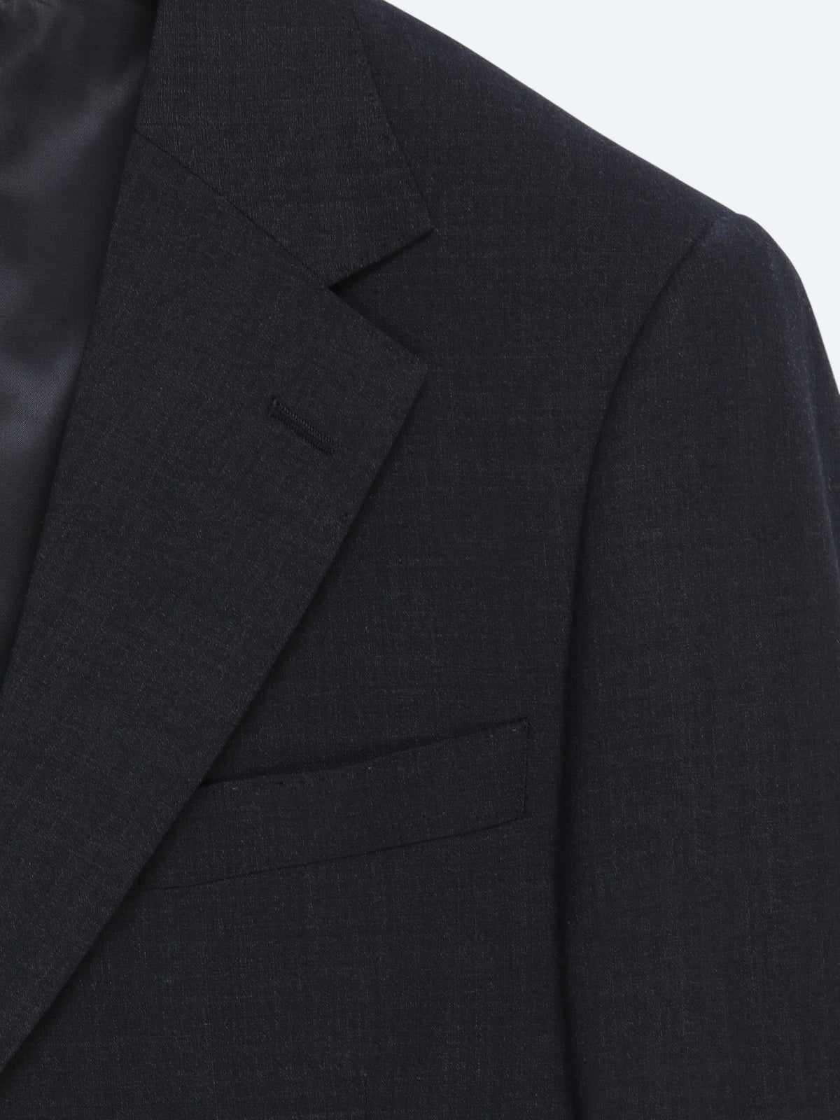 Antrasit Düz Modern Fit Yün Karışımlı Takım Elbise