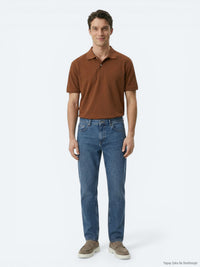 İndigo Relaxed Fit Denim Pantolon