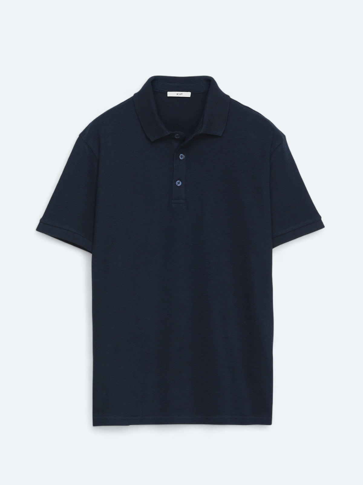 Lacivert Düz Polo Yaka %100 Pamuk T-Shirt