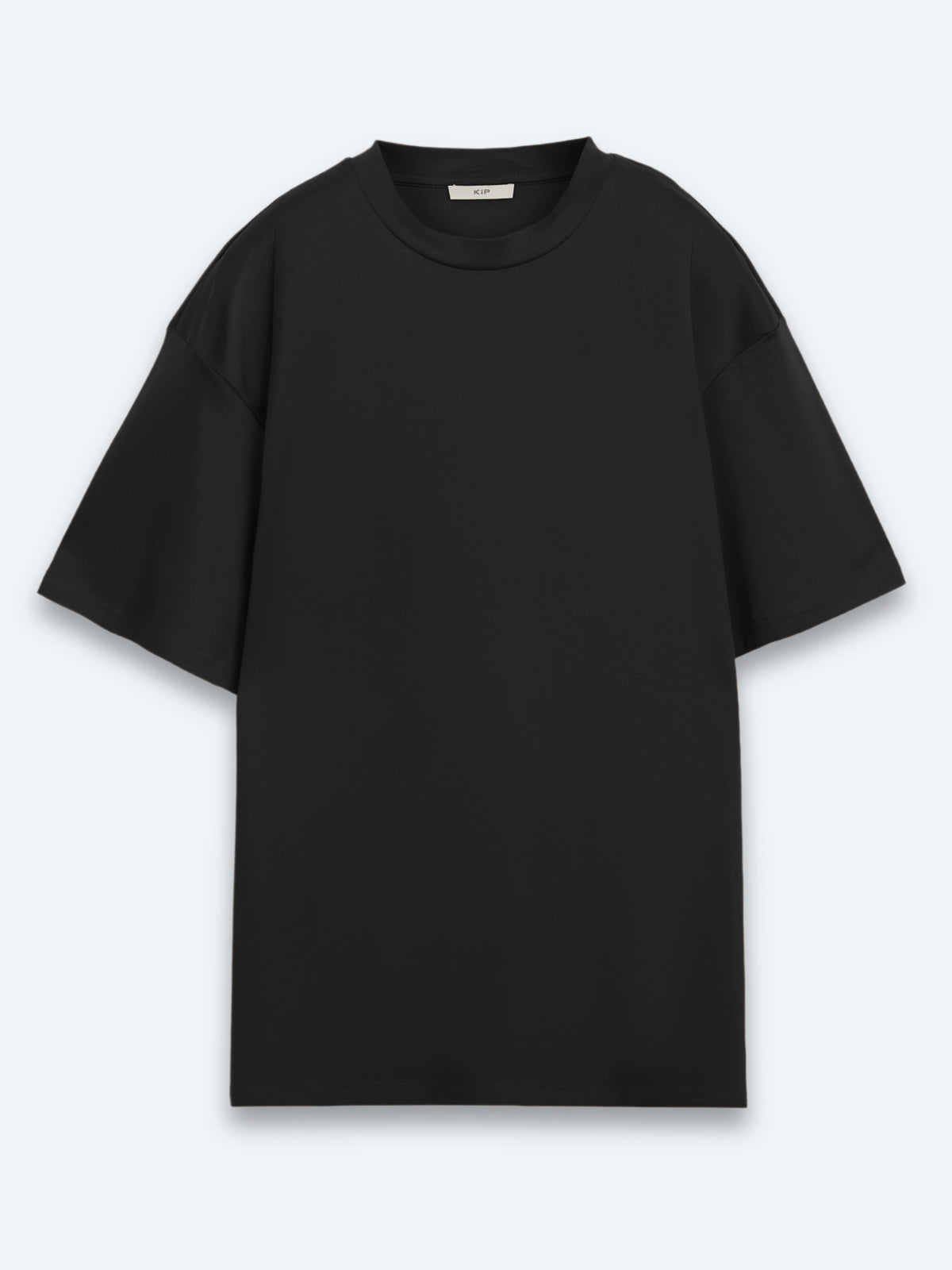 Siyah Düz %100 Pamuk T-Shirt
