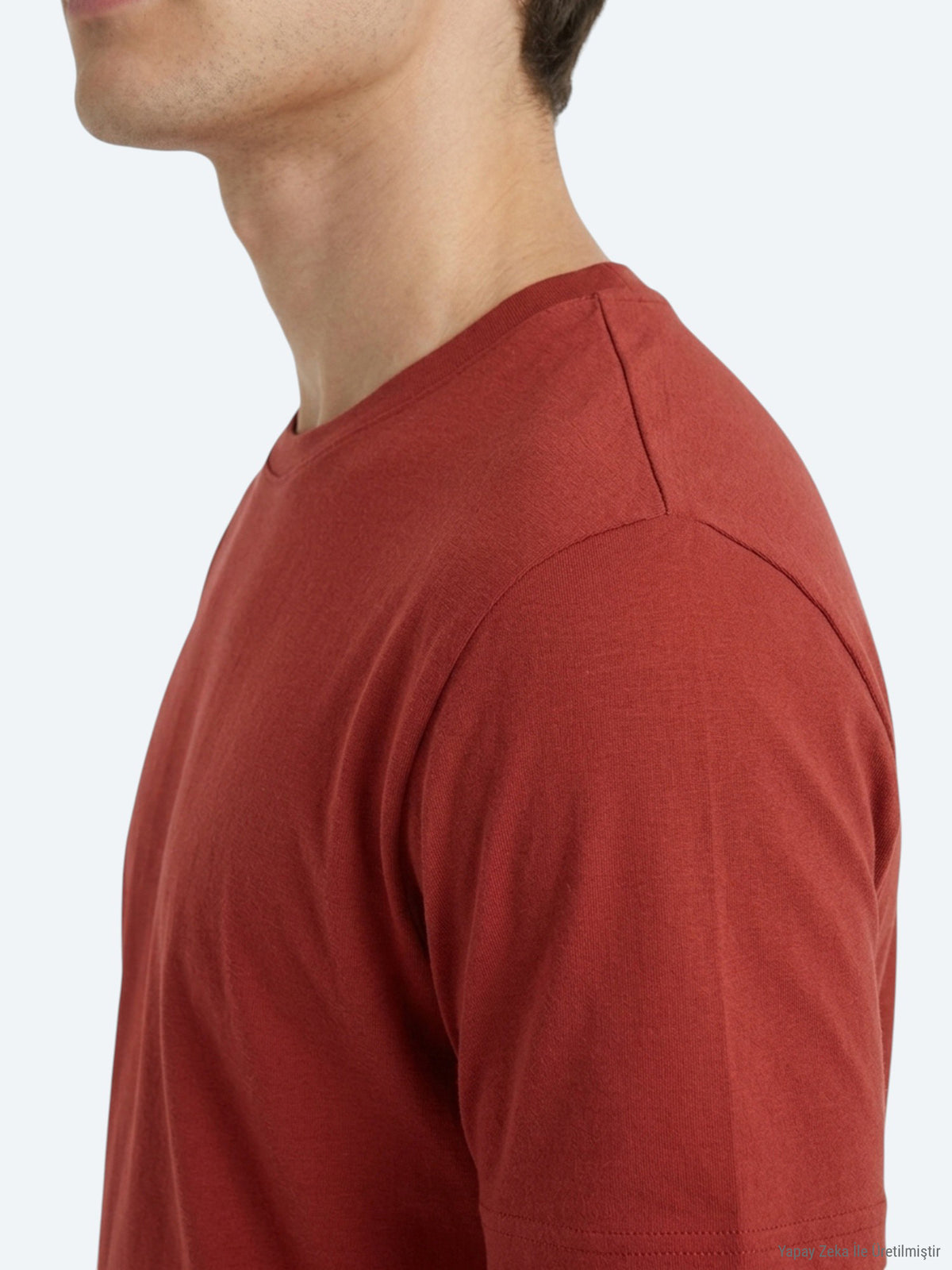 Kiremit Düz T-Shirt