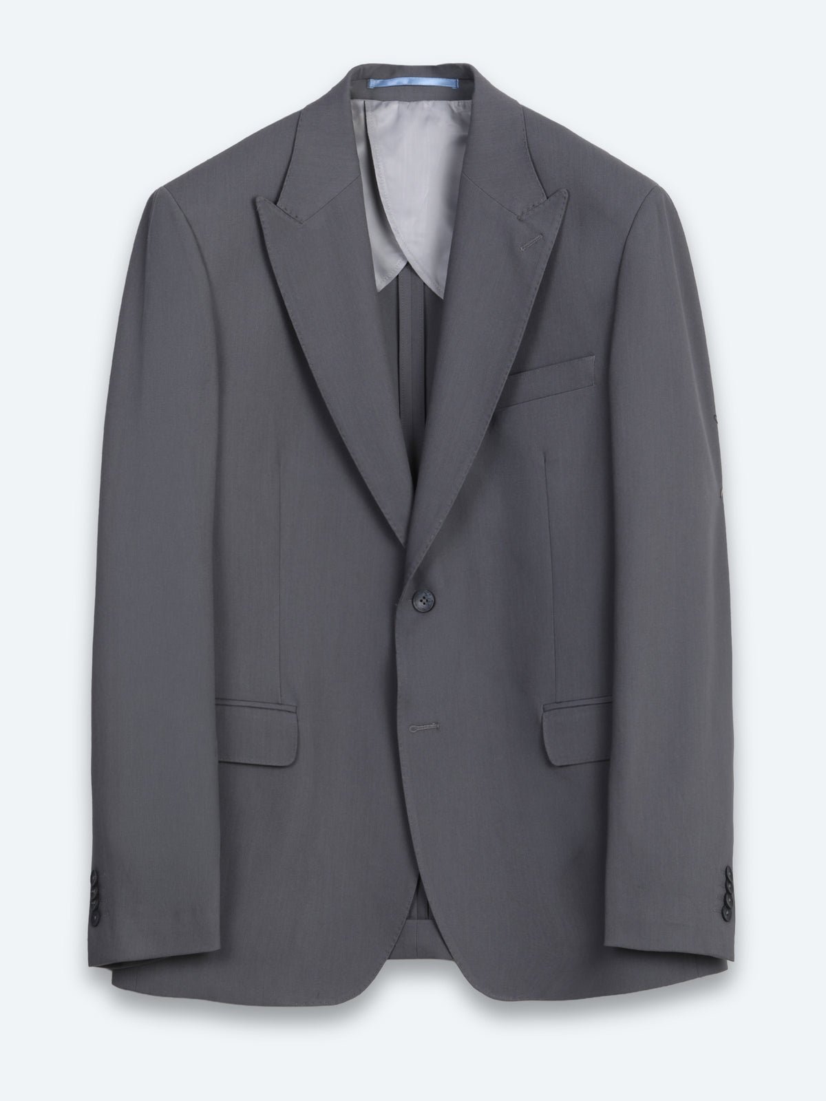 Gri Düz Modern Fit Takım Elbise