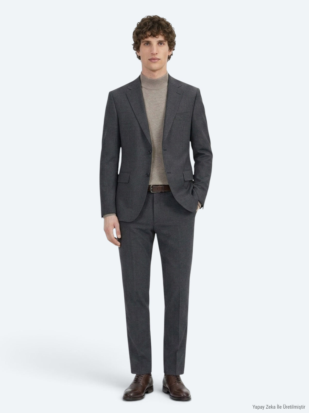 Vizon Modern Fit Yün Karışımlı Takım Elbise