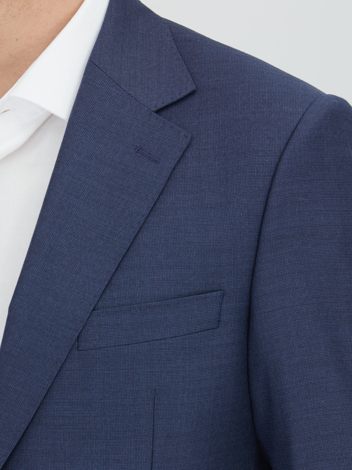 Lacivert Mikro Modern Fit %100 Yün Takım Elbise
