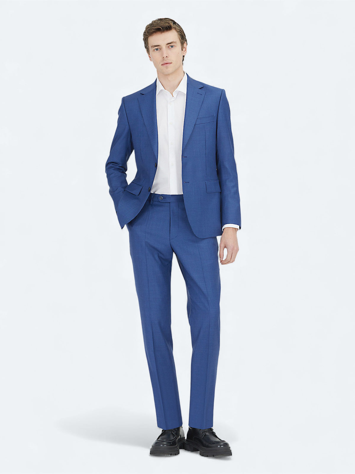 Saks Mikro Modern Fit %100 Yün Takım Elbise