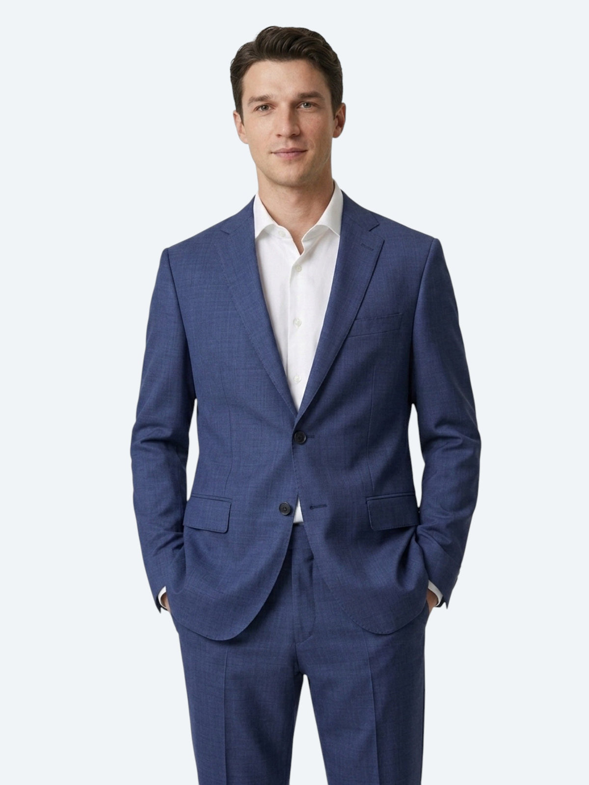 Saks Mikro Slim Fit %100 Yün Takım Elbise