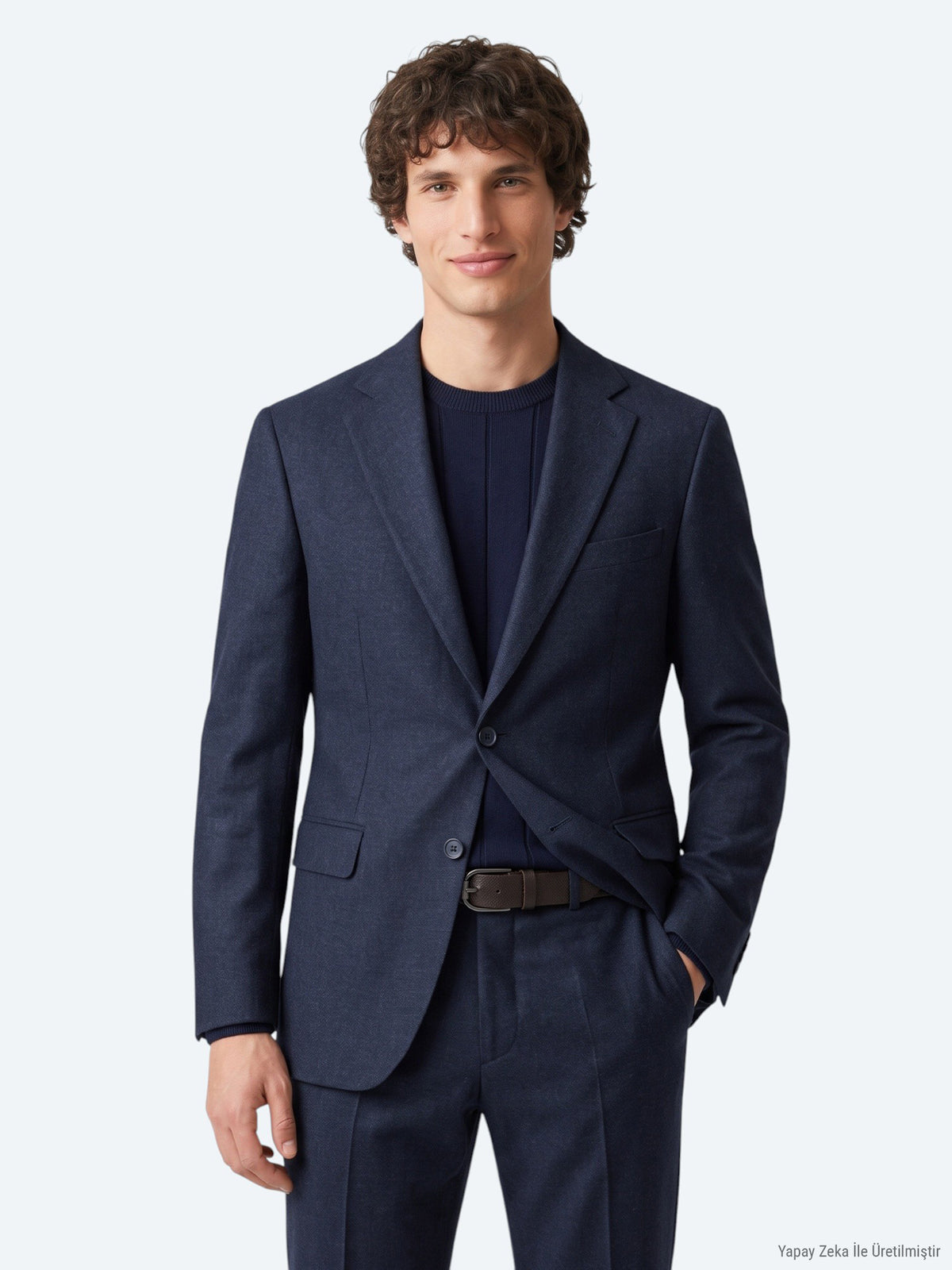 Lacivert Mikro Modern Fit Takım Elbise
