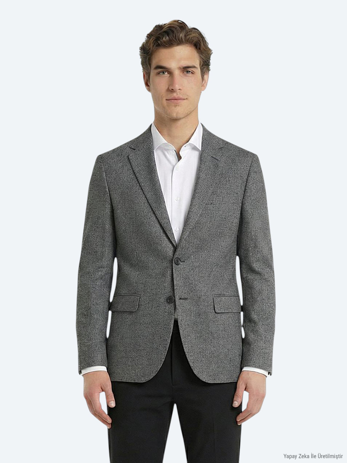 Renkli Mikro Modern Fit Yün Karışımlı Ceket
