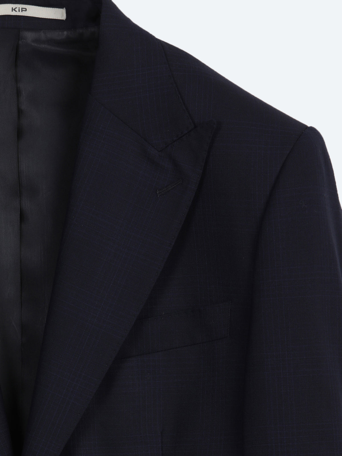 Lacivert Potikare Modern Fit %100 Yün Takım Elbise