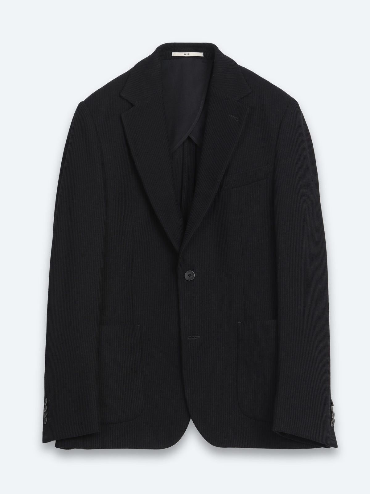Siyah Çizgili Modern Fit Örme Ceket